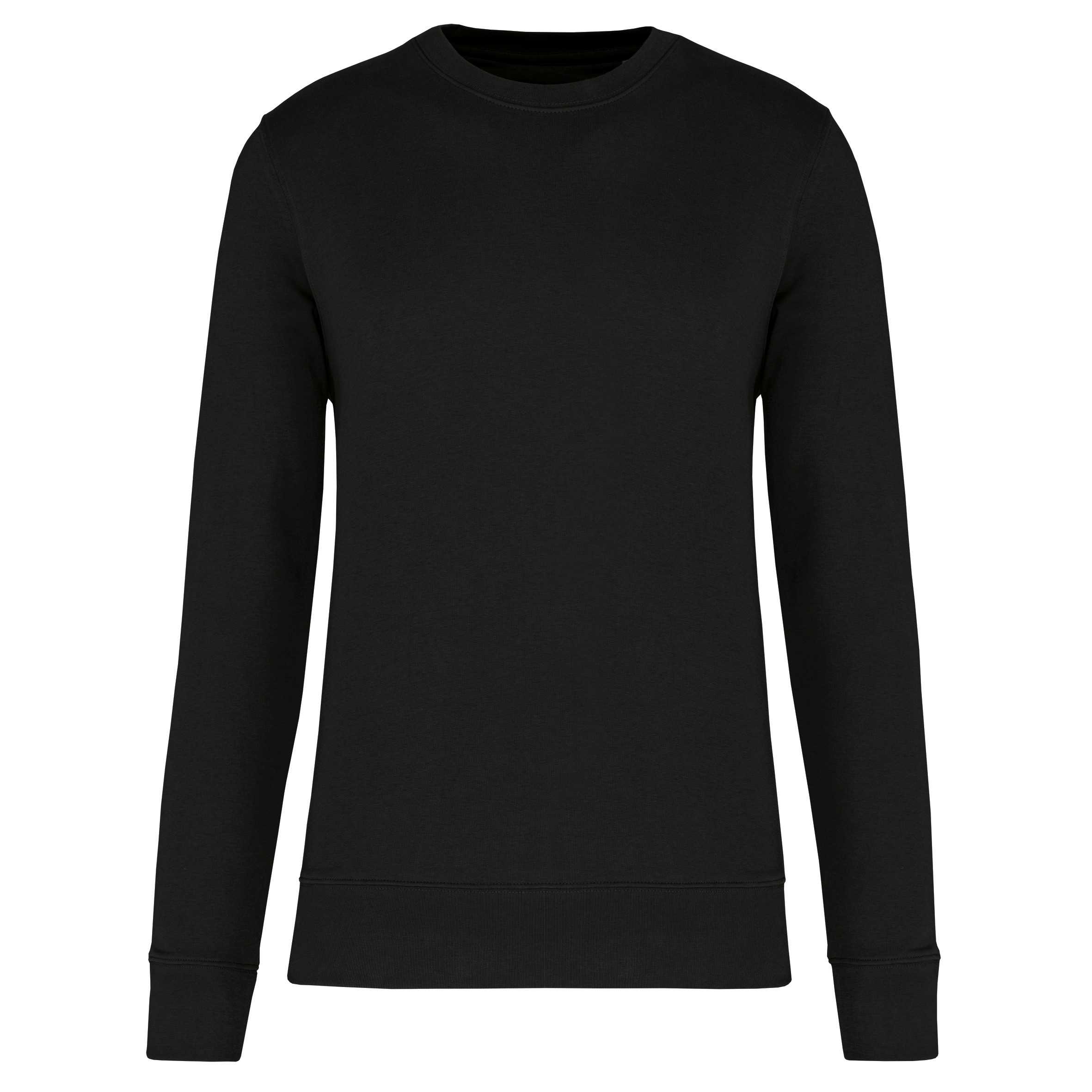 Sudadera ecorresponsable de cuello redondo unisex Black