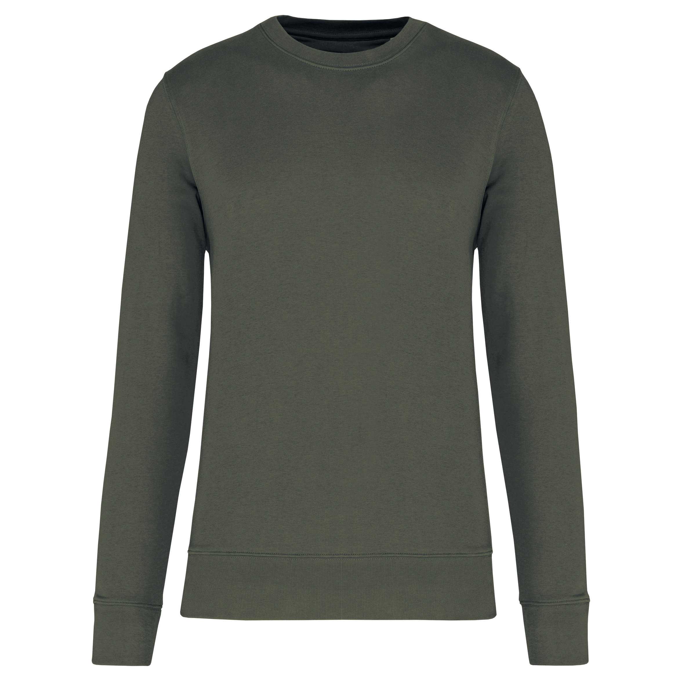 Sudadera ecorresponsable de cuello redondo unisex Dark Khaki