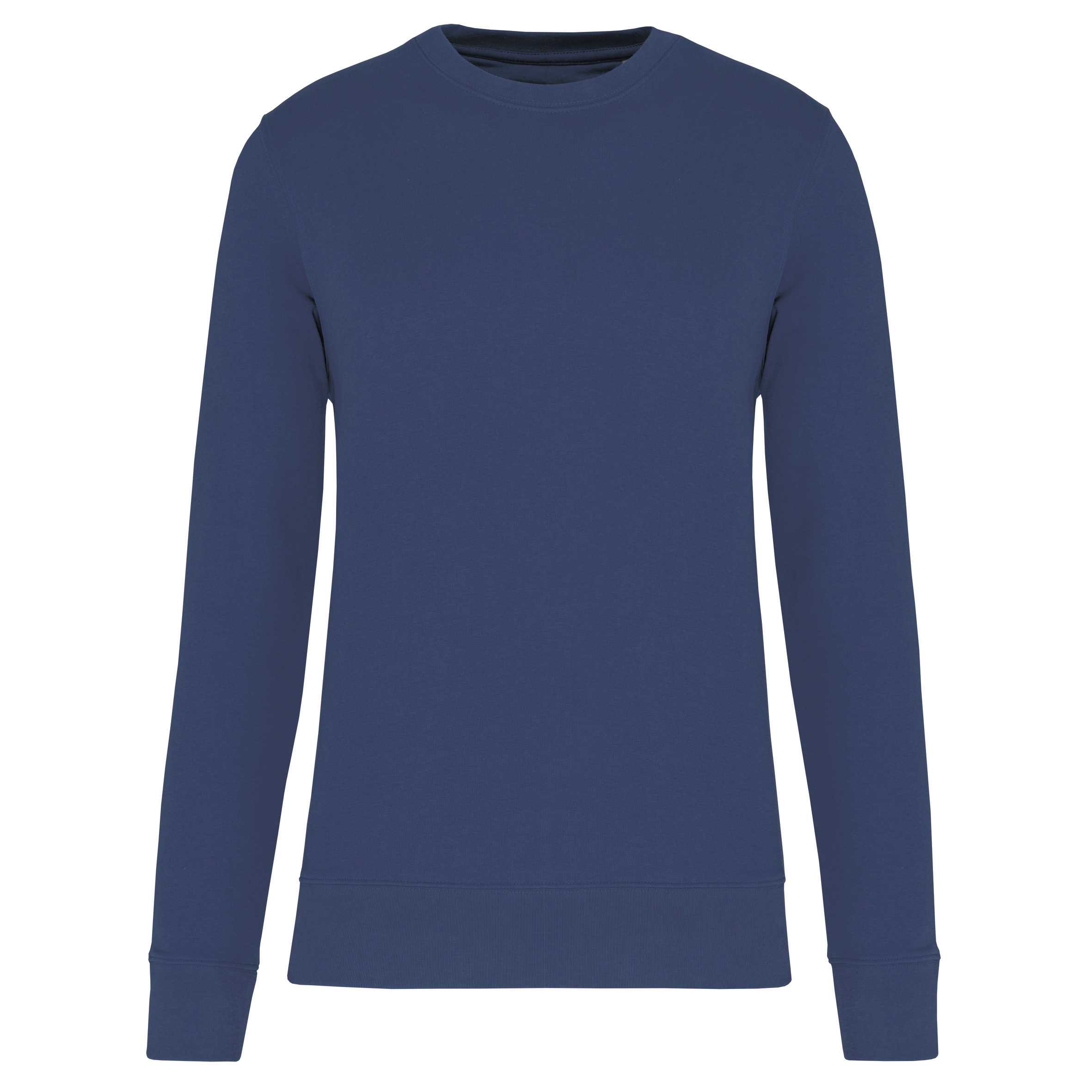 Sudadera ecorresponsable de cuello redondo unisex Deep Blue
