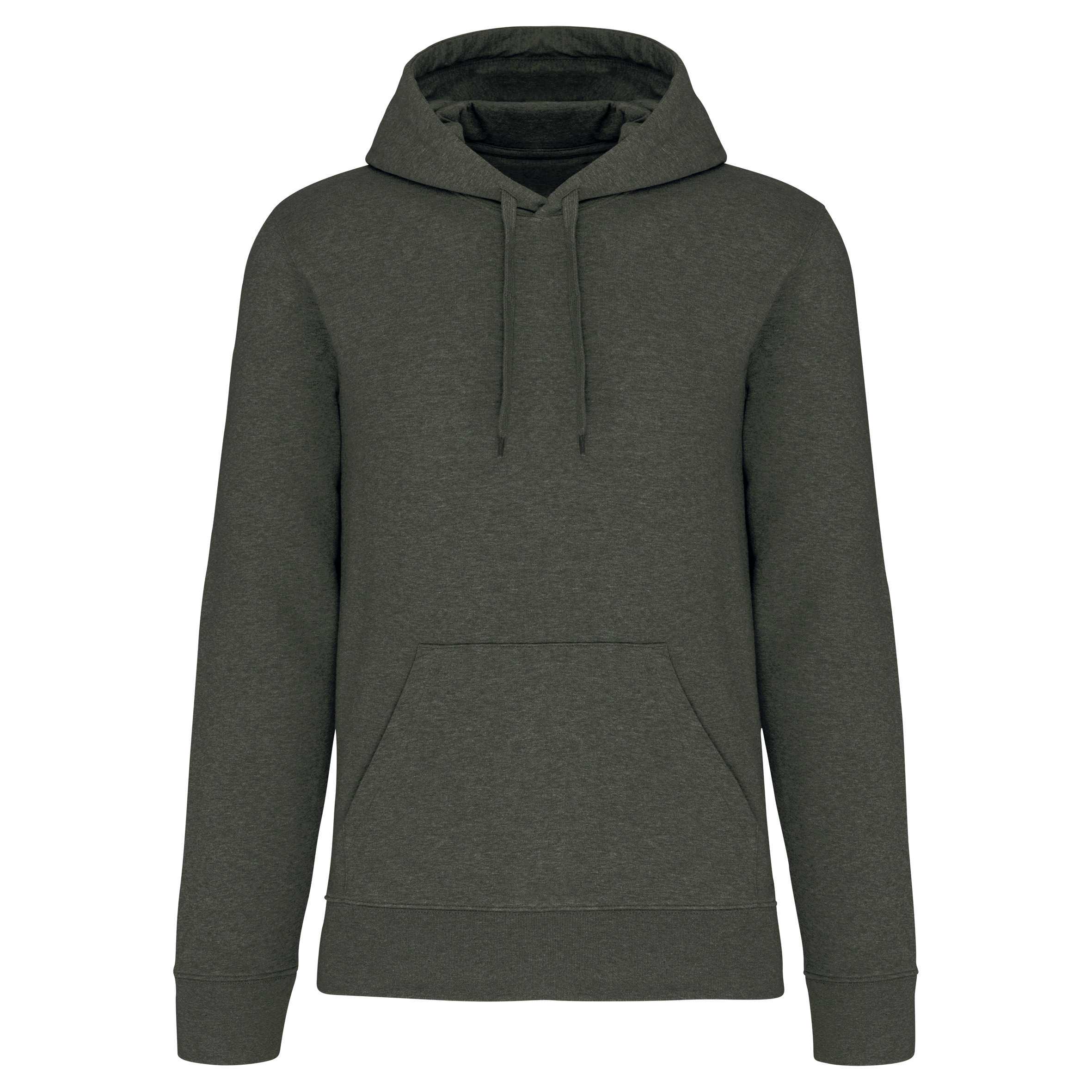 Sudadera capucha ecorresponsable hombre Green Marble Heather