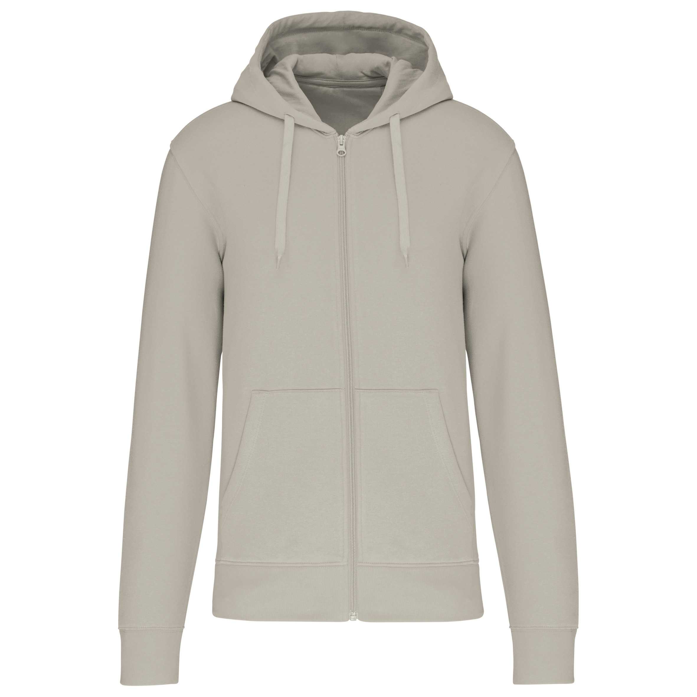 Sudadera con capucha y cremallera ecorresponsable hombre Clay