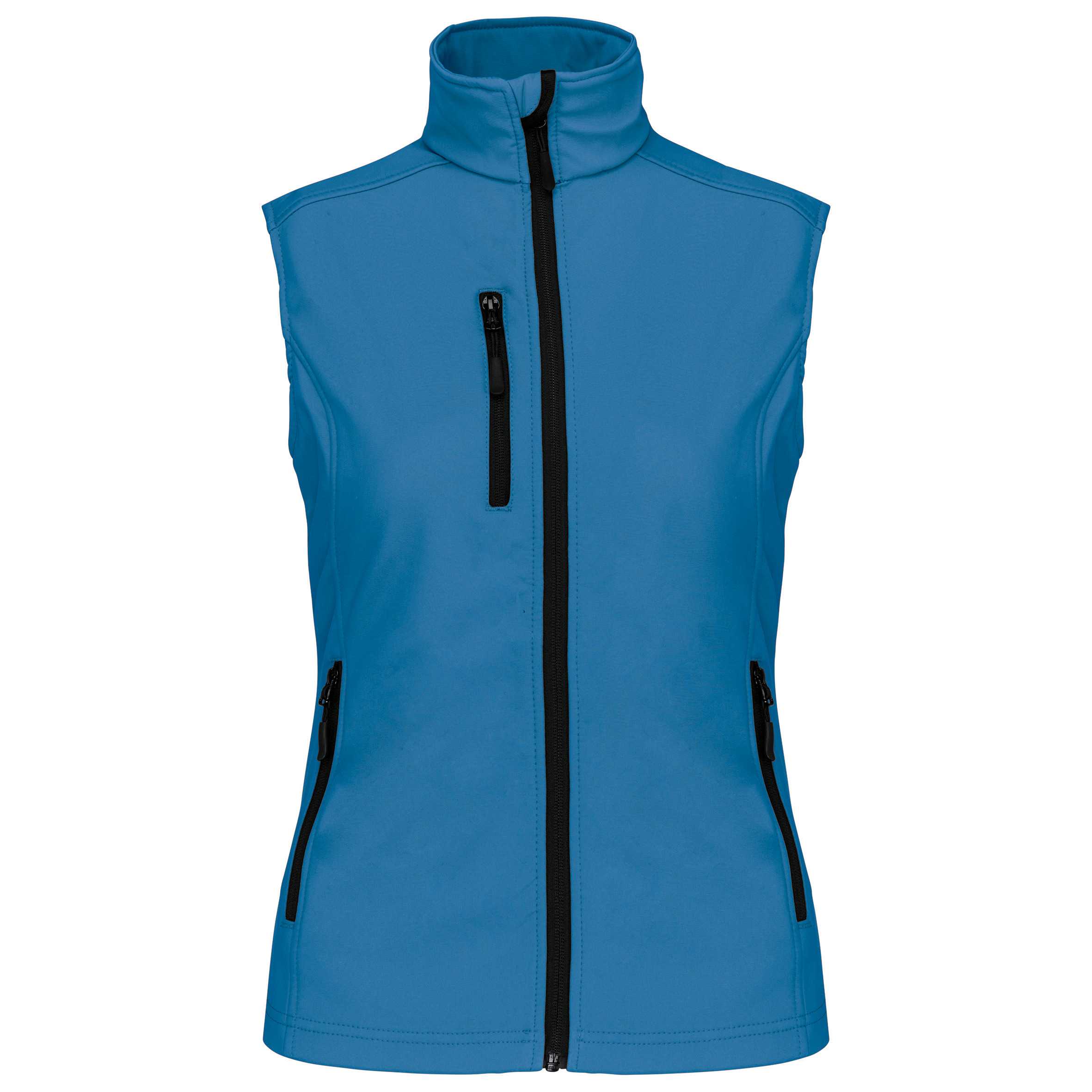 Chaleco sofshell mujer Aqua Blue