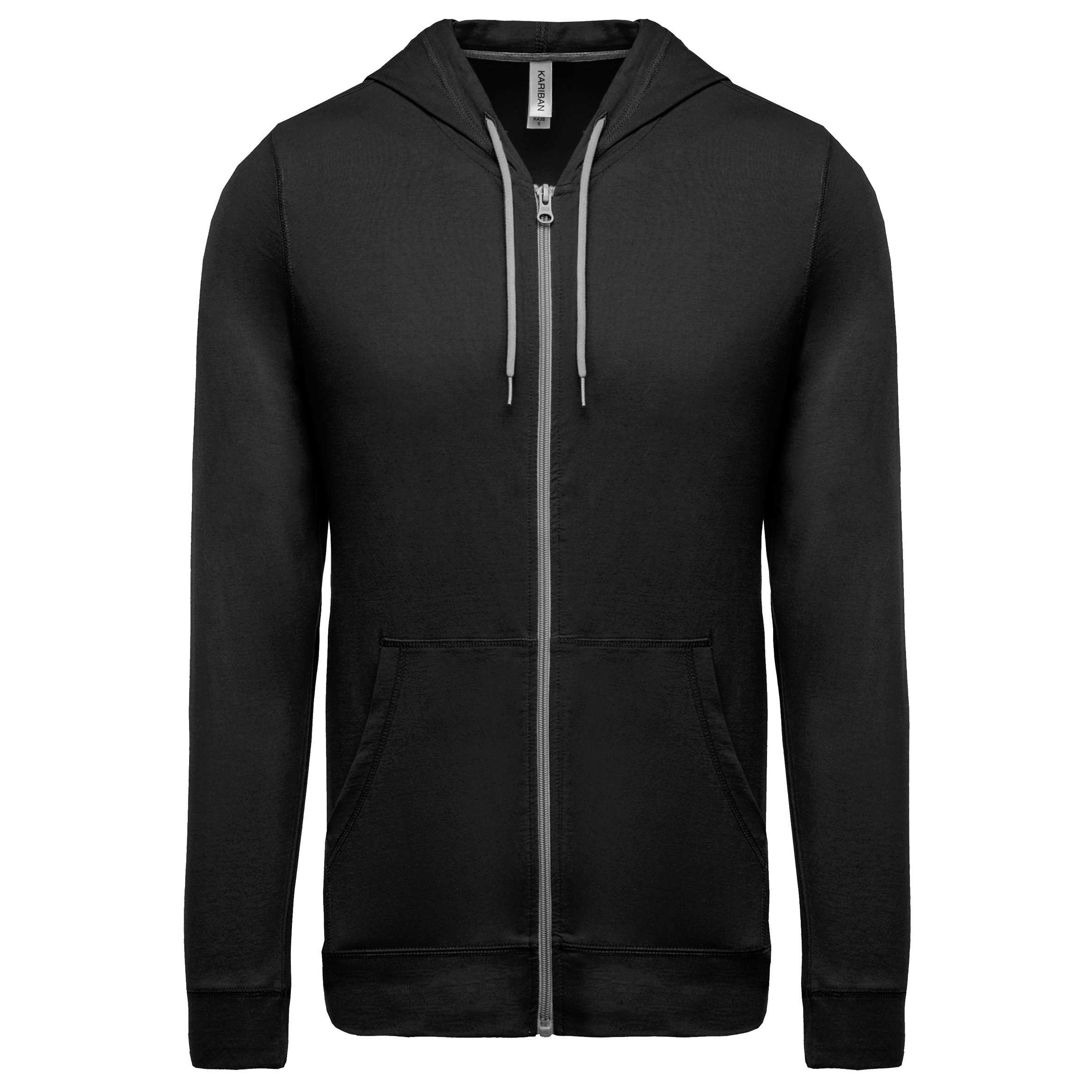 Sudadera ligera algodón con capucha Black