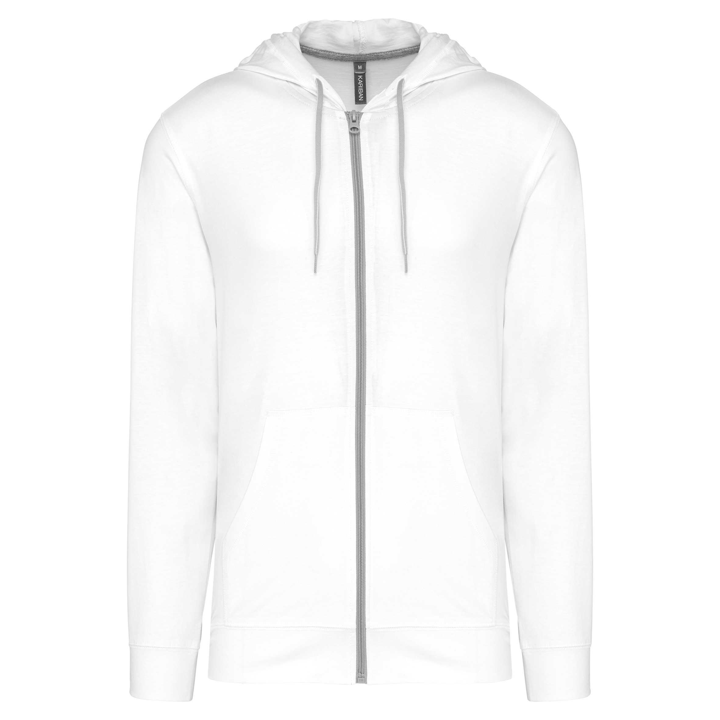 Sudadera ligera algodón con capucha White