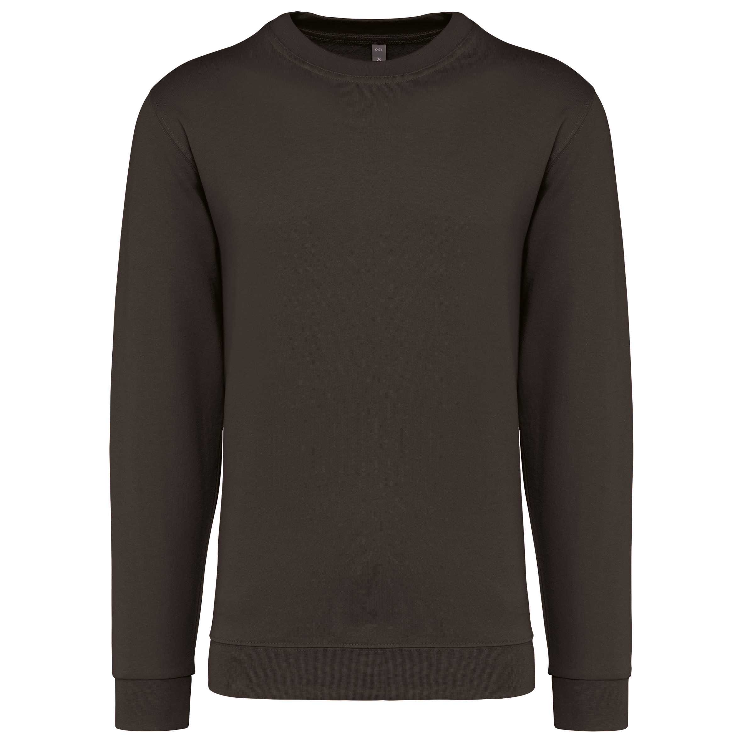 Sudadera cuello redondo Chocolate