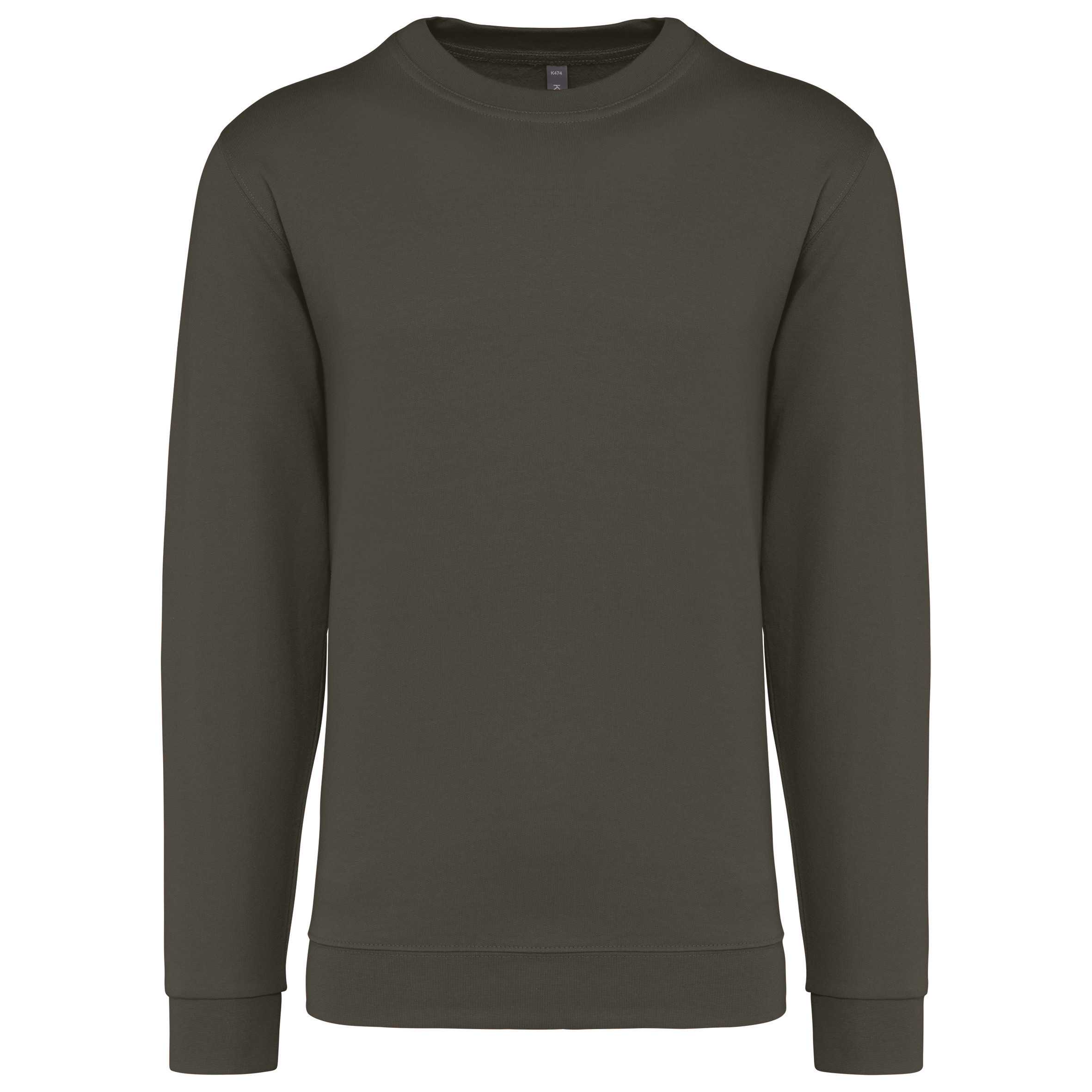 Sudadera cuello redondo Dark Khaki