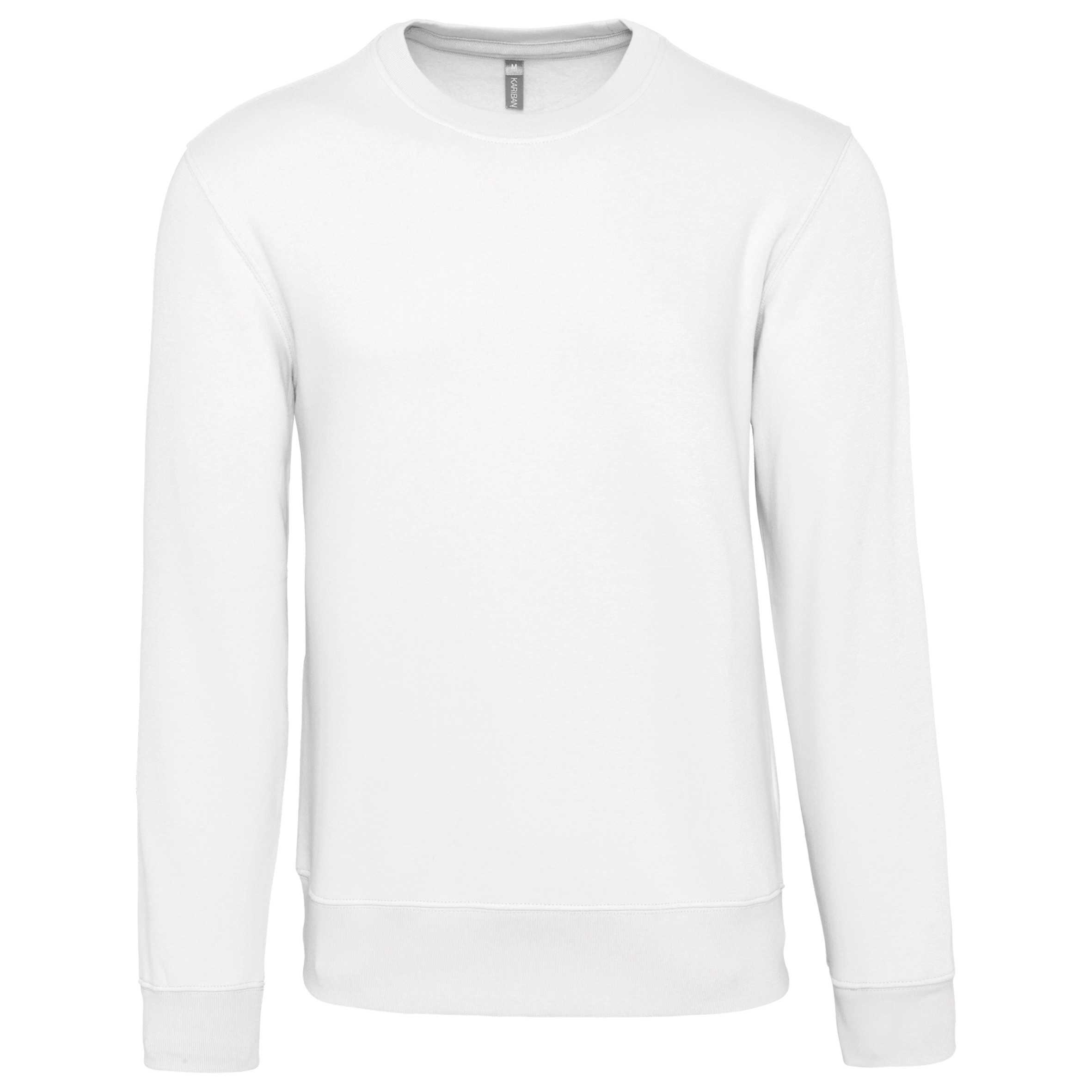 Sudadera cuello redondo White