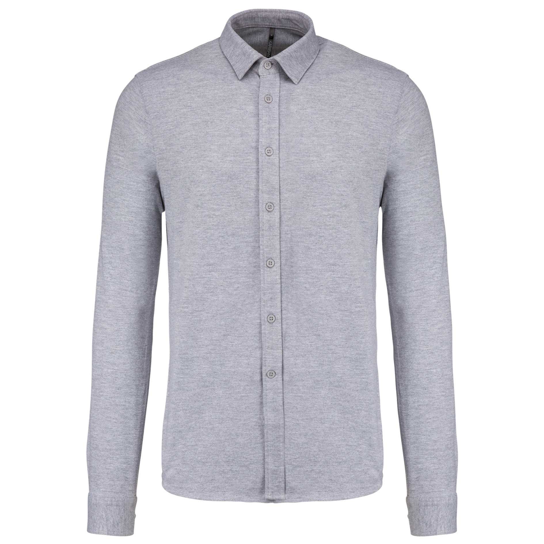 Camisa Piqué Manga larga Oxford Grey