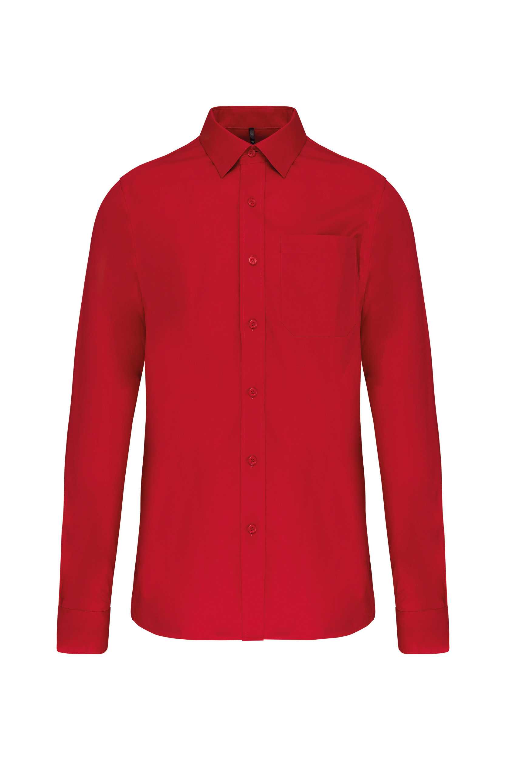 Camisa popelina manga larga hombre Classic Red