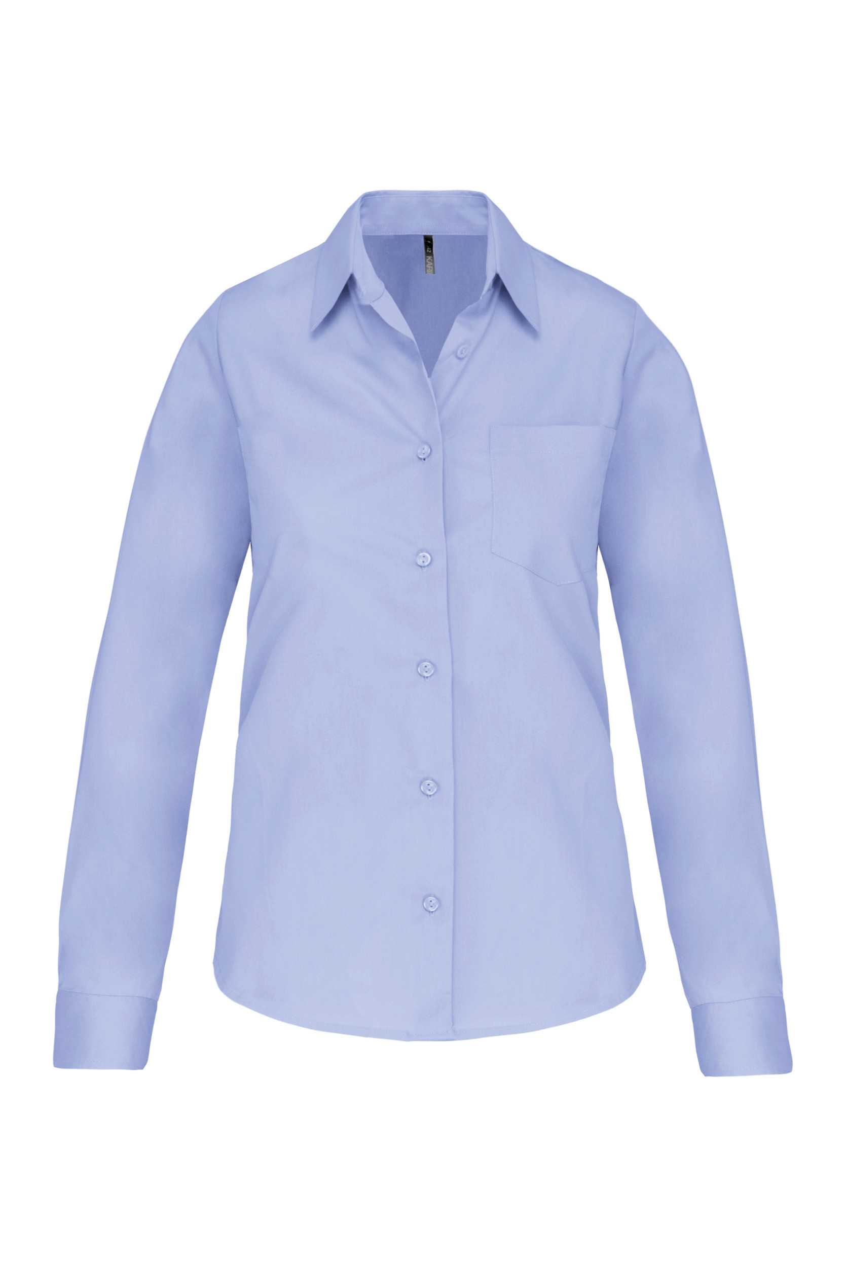 Camisa popelina manga larga mujer Bright Sky