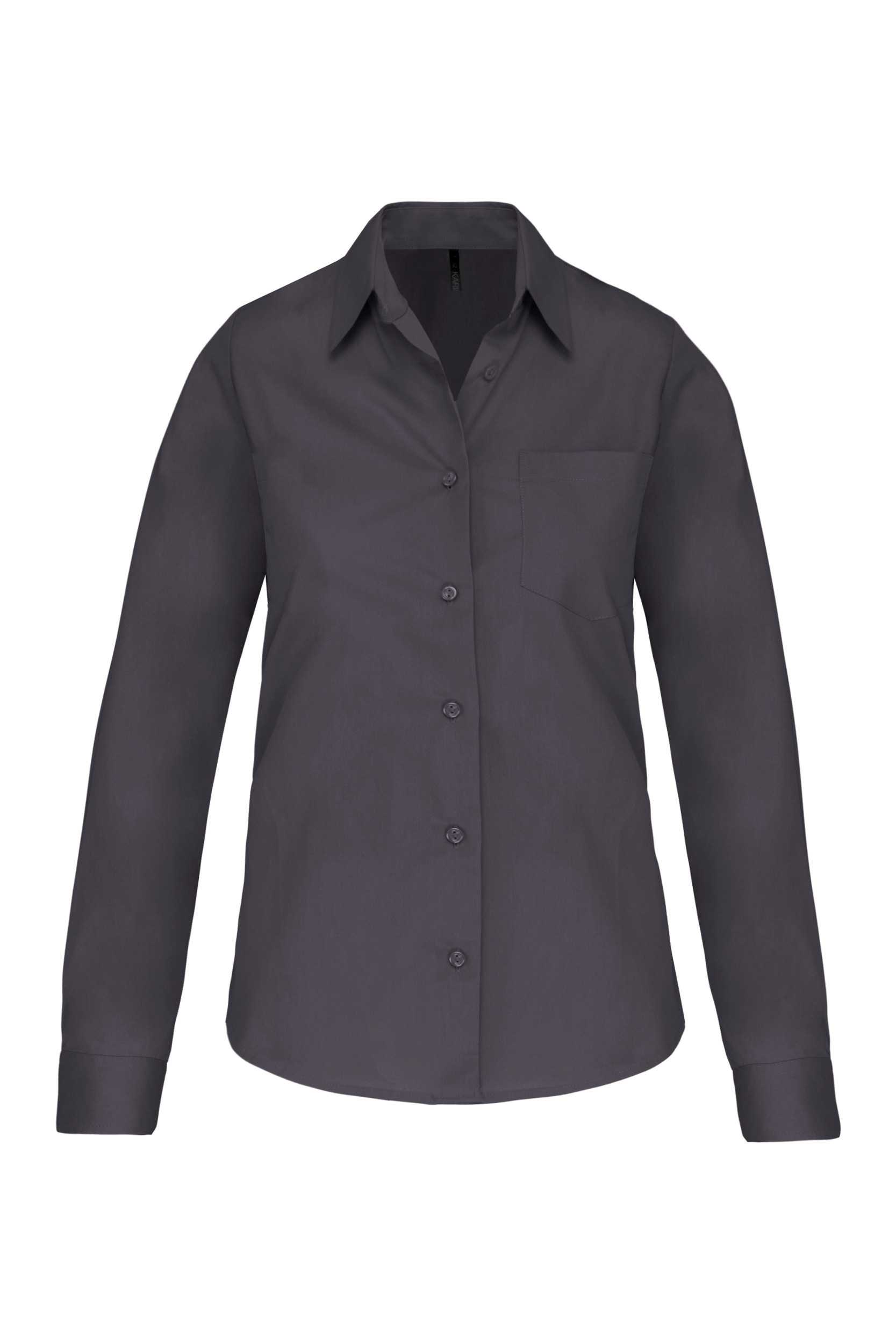 Camisa popelina manga larga mujer Zinc