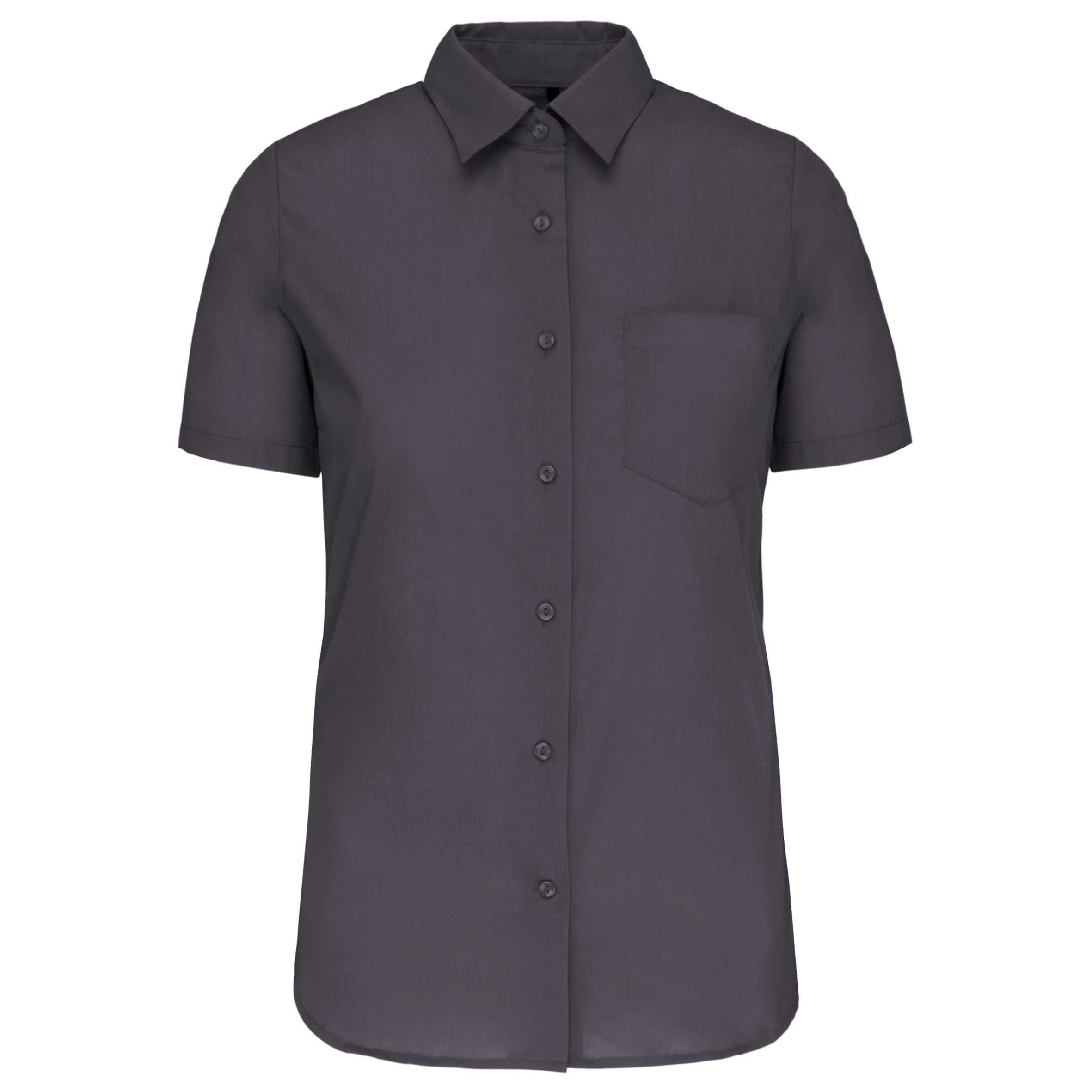 Camisa popelina manga corta mujer Zinc