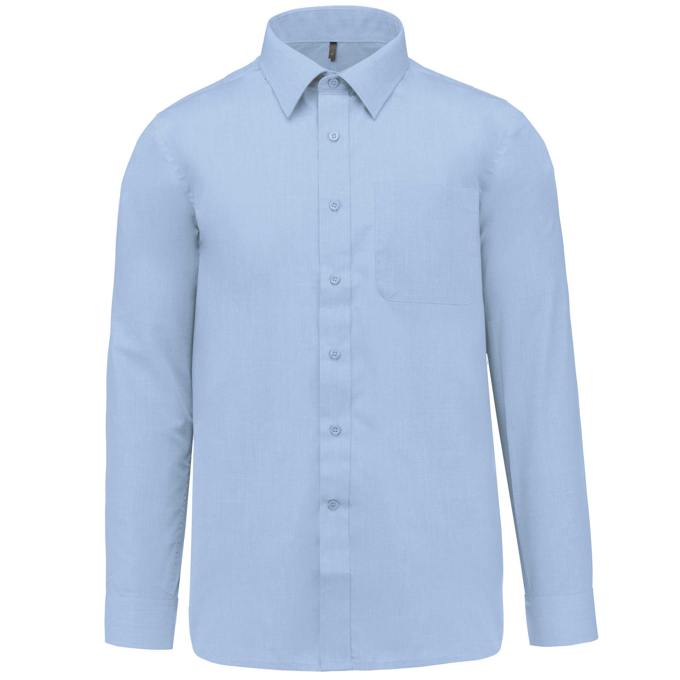 Camisa popelina de polialgodón de fácil cuidado hombre Bright Sky