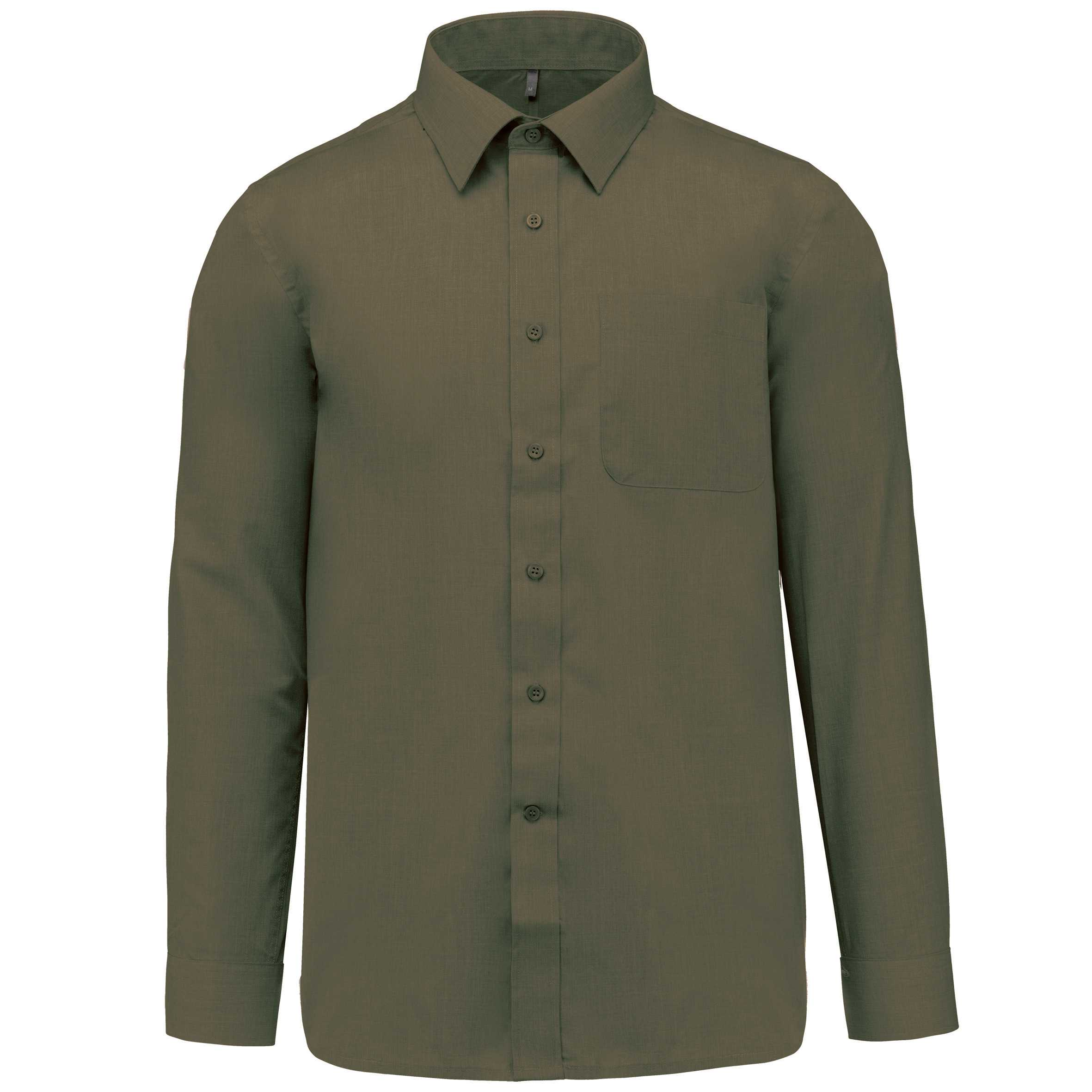 Camisa popelina de polialgodón de fácil cuidado hombre Light khaki