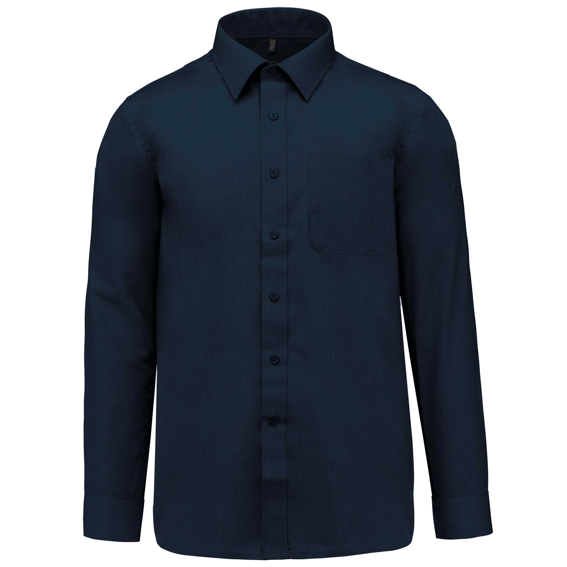 Camisa popelina de polialgodón de fácil cuidado hombre Navy