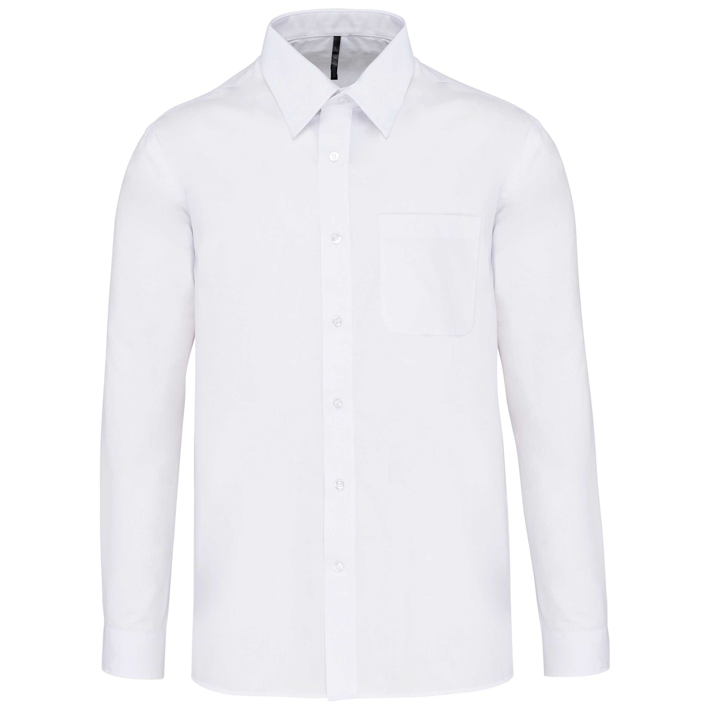Camisa popelina de polialgodón de fácil cuidado hombre White