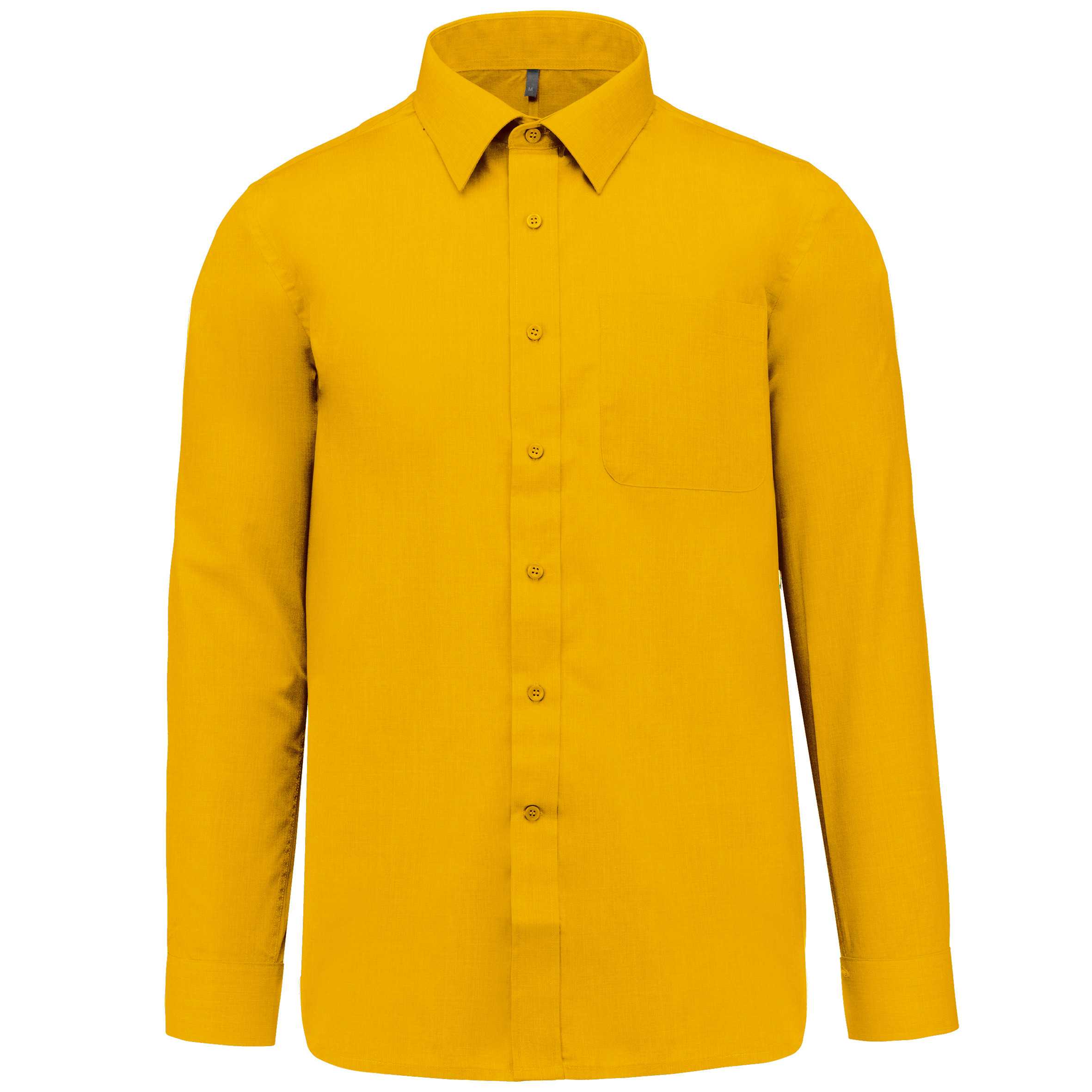 Camisa popelina de polialgodón de fácil cuidado hombre Yellow