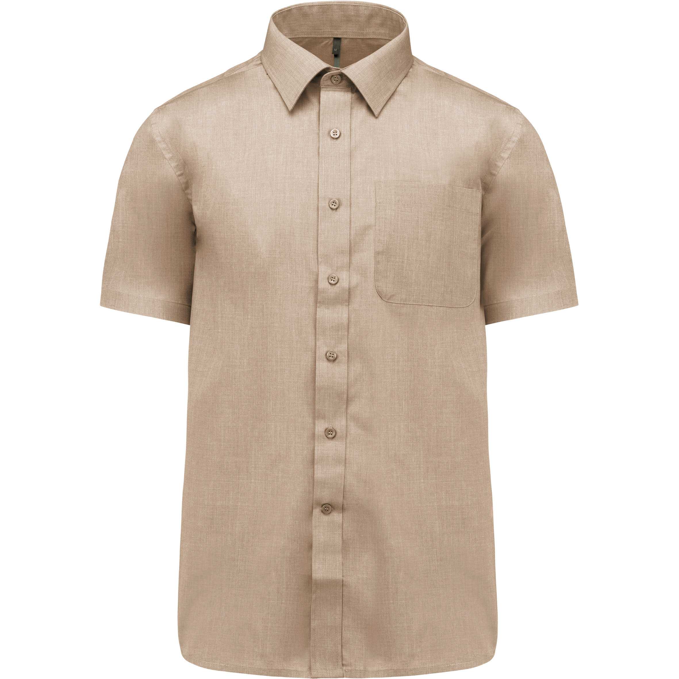 Camisa popelina de polialgodón manga corta de fácil cuidado hombre Angora