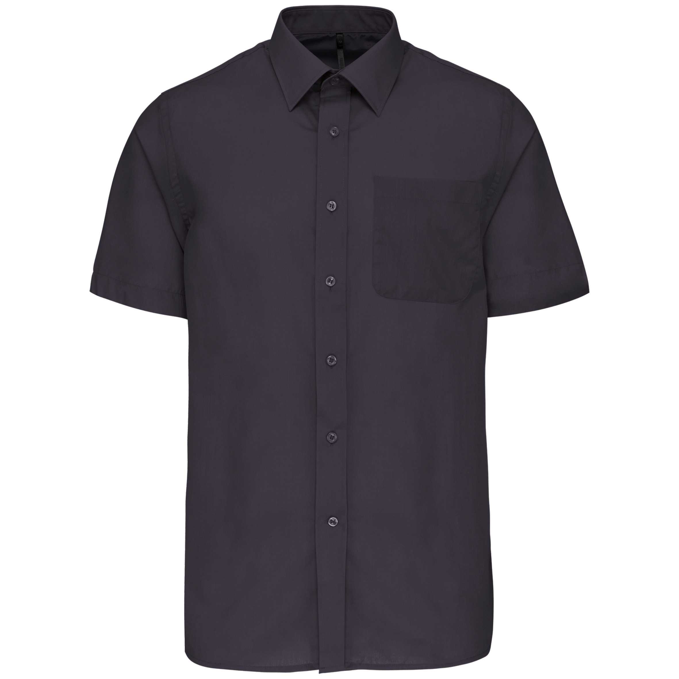 Camisa popelina de polialgodón manga corta de fácil cuidado hombre Zinc
