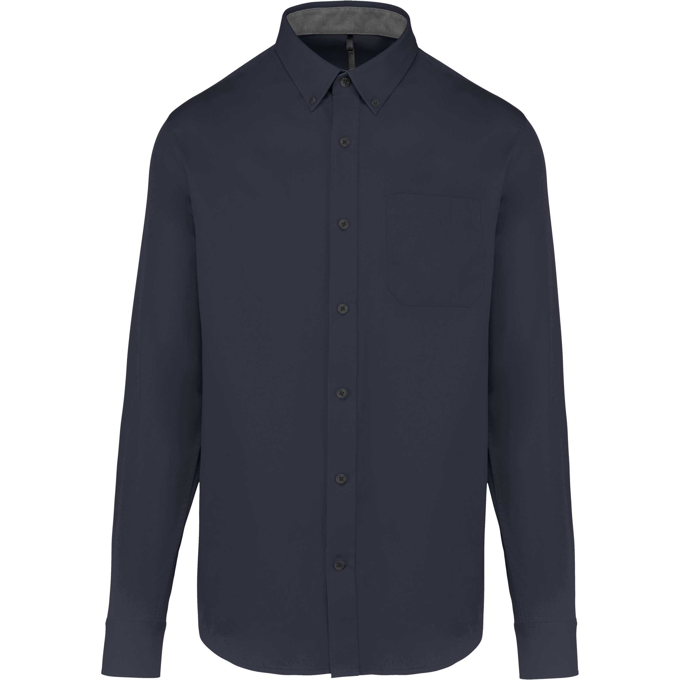 Camisa de algodón Nevada de manga larga para hombre Navy