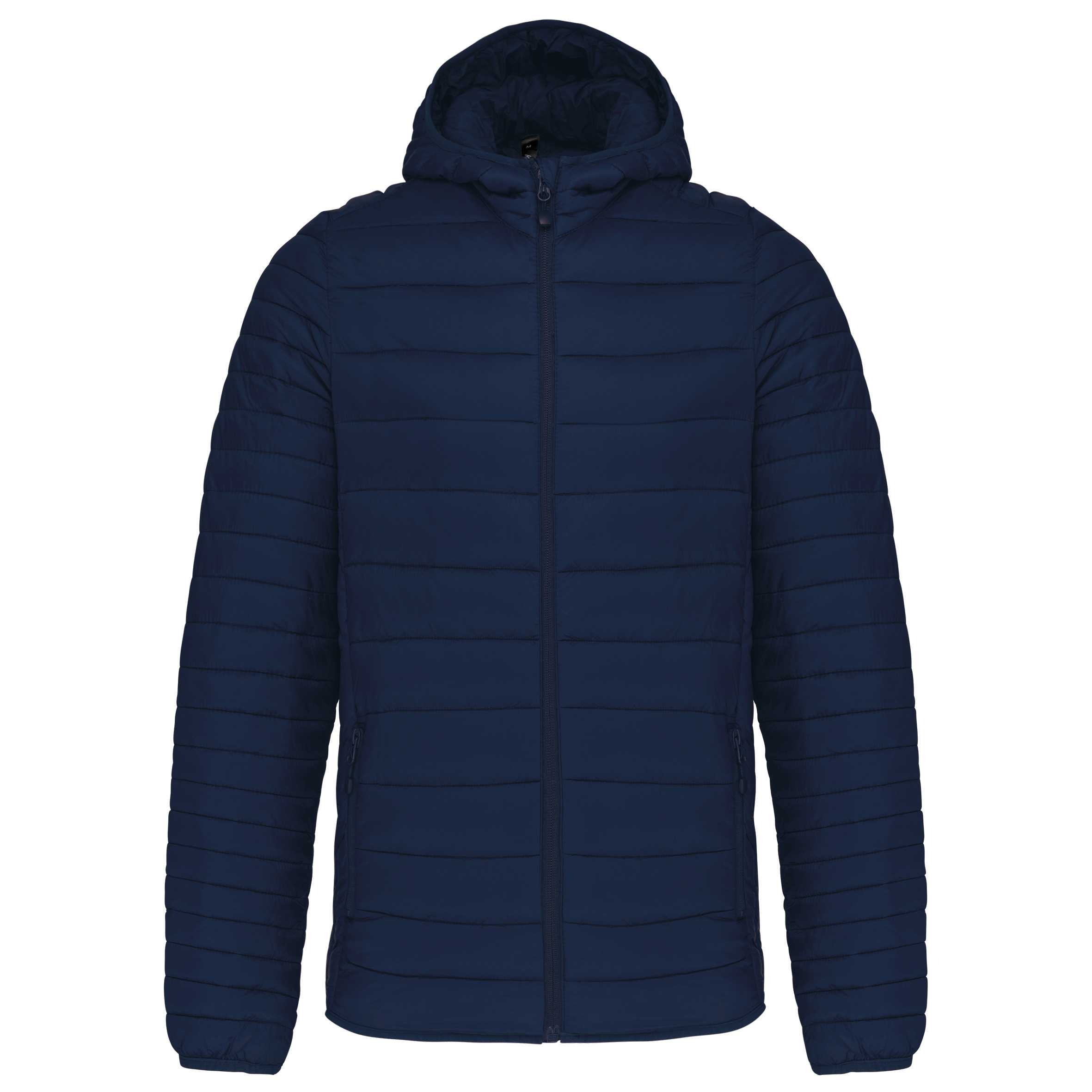 Chaqueta acolchada y ligera con capucha hombre Navy