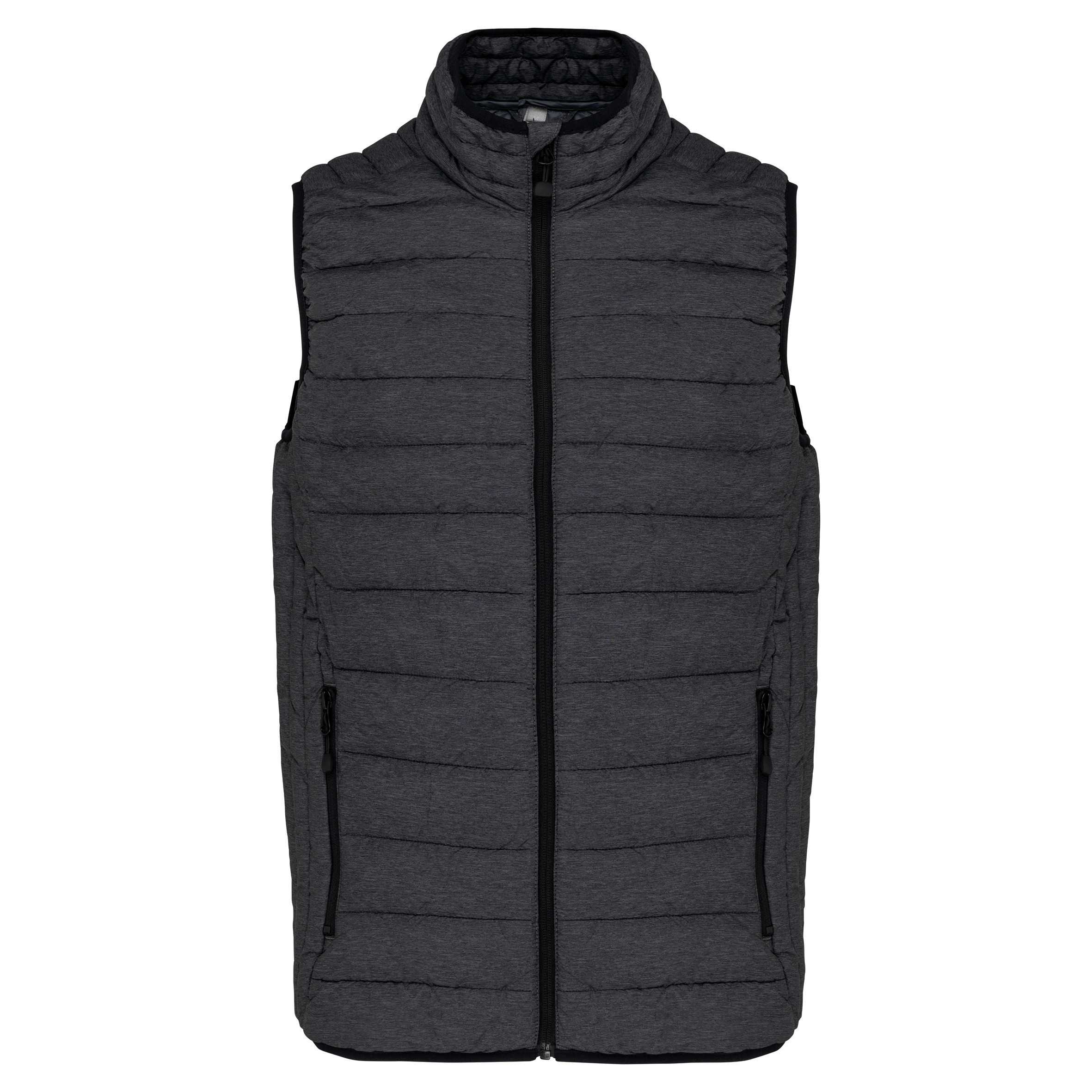 Chaleco acolchado y ligero hombre Marl Dark Grey