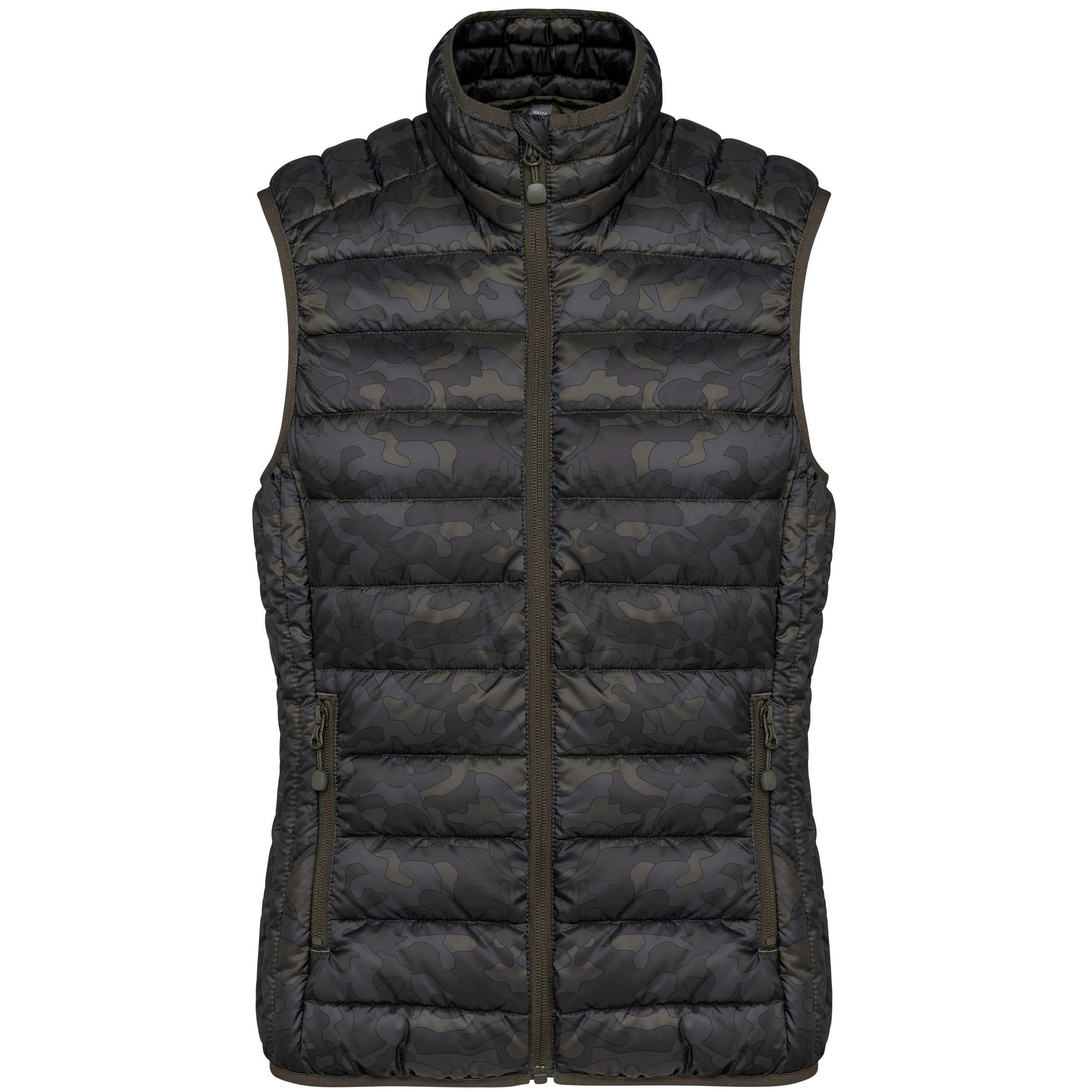 Chaleco acolchado y ligero mujer Jungle Camo