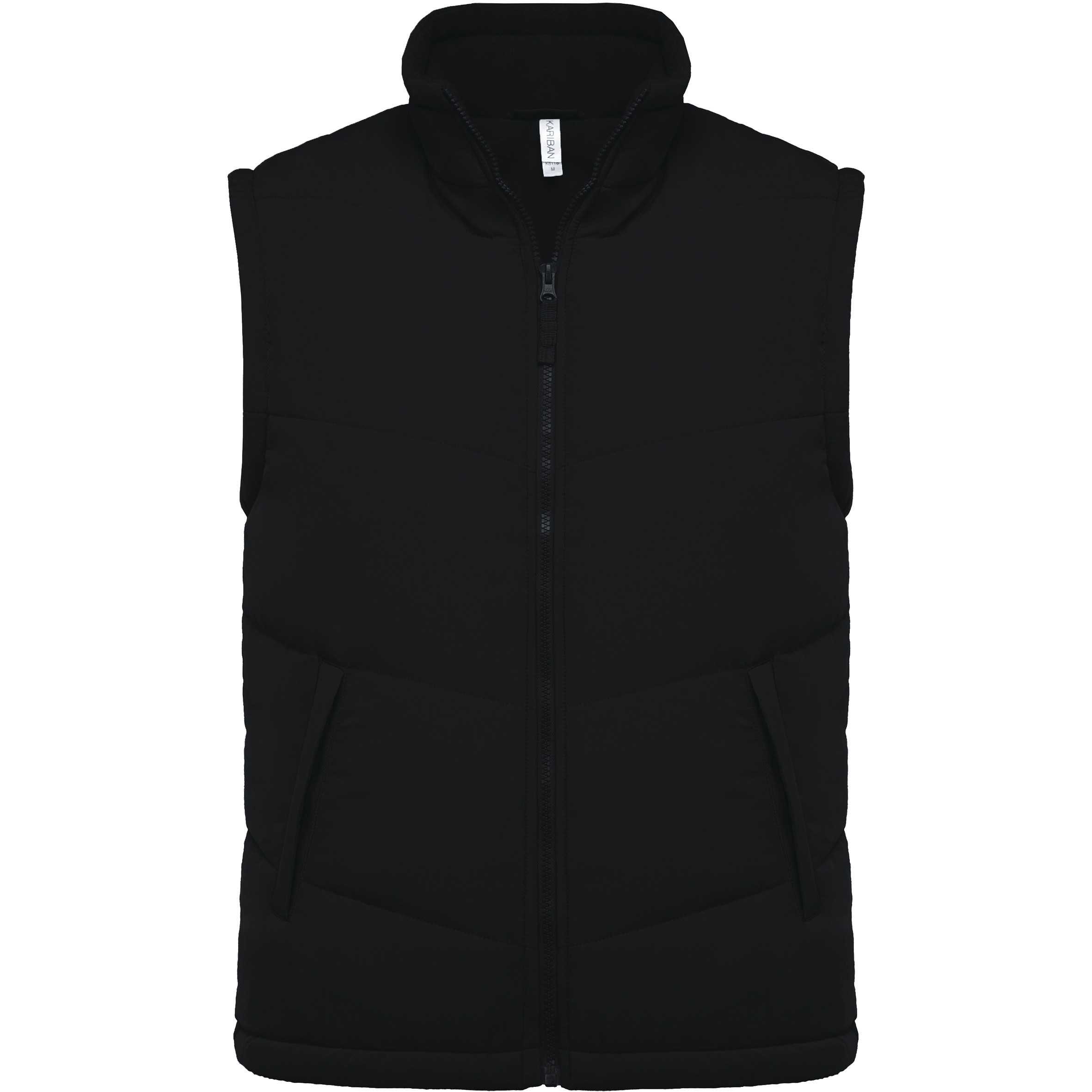 Chaleco acolchado con forro de polar Black