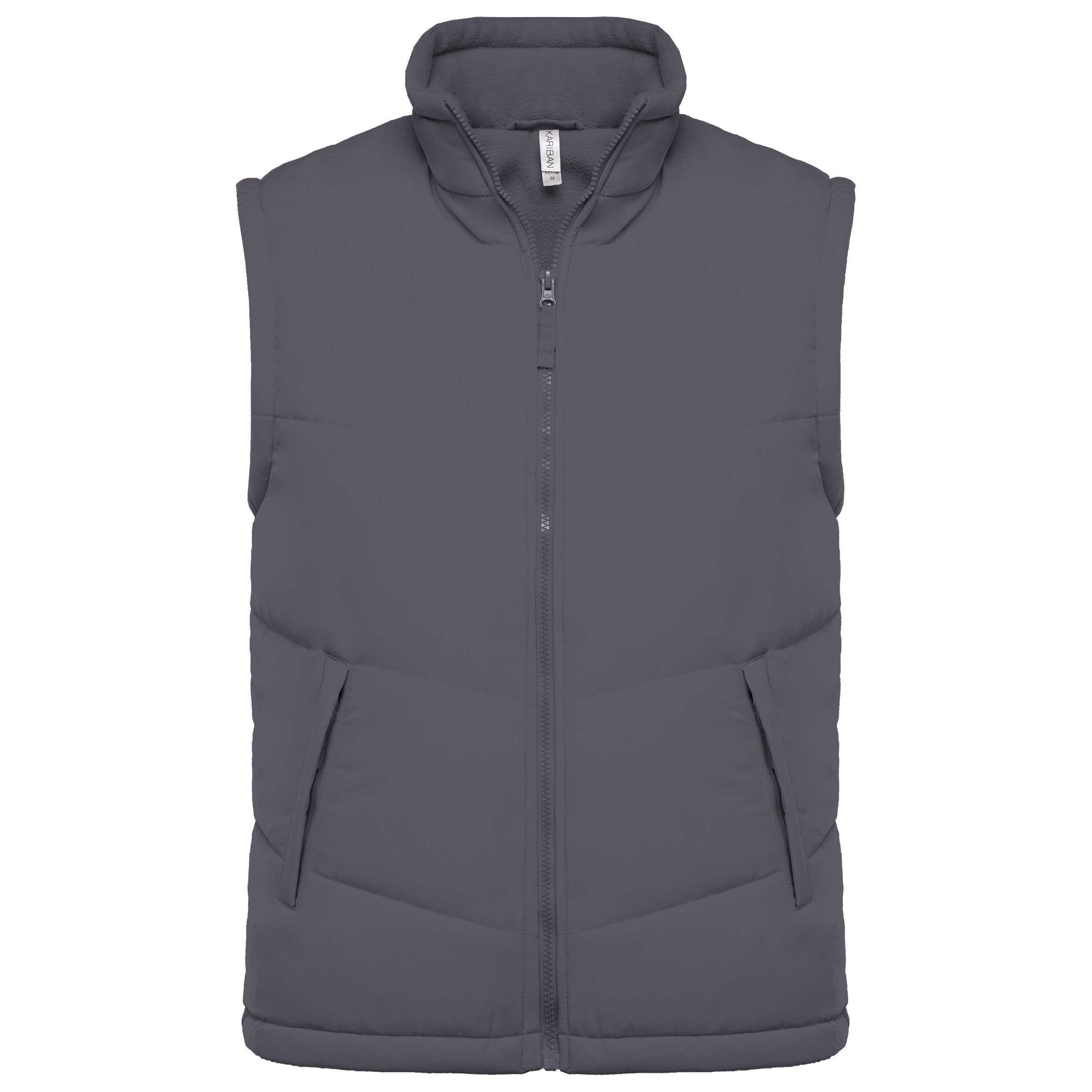 Chaleco acolchado con forro de polar Convoy Grey