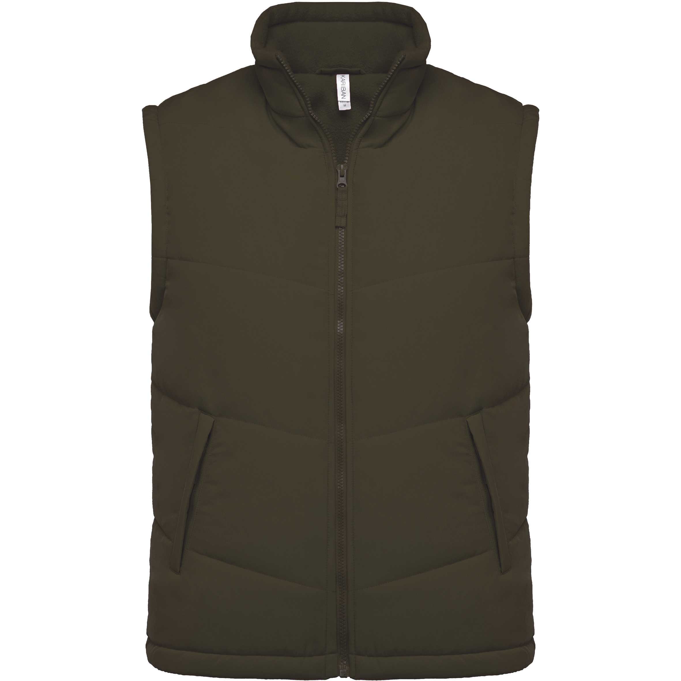 Chaleco acolchado con forro de polar Mossy Green