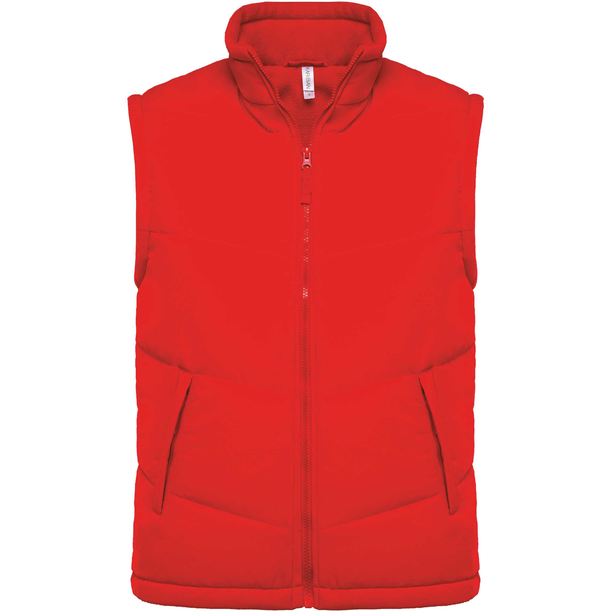 Chaleco acolchado con forro de polar Red