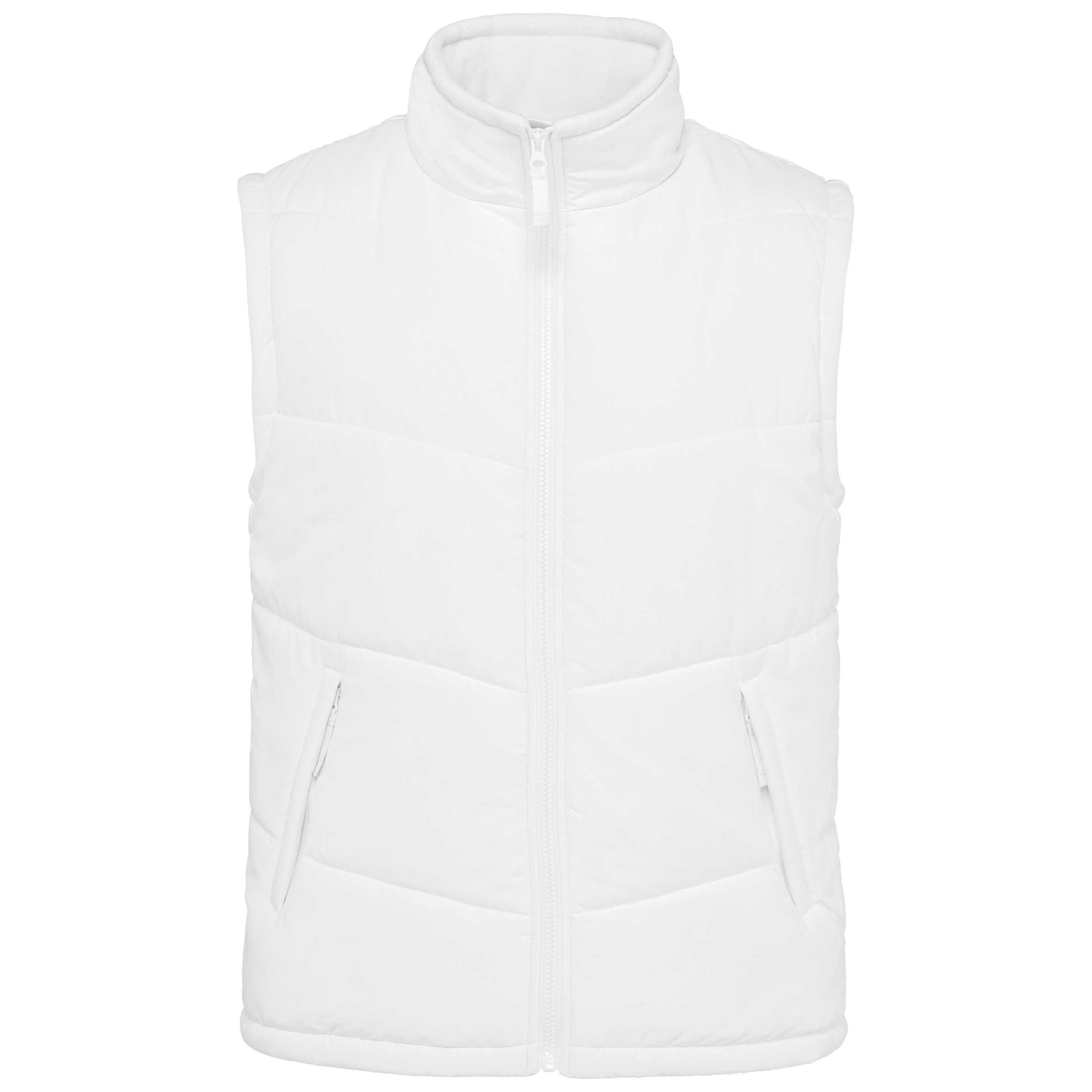 Chaleco acolchado con forro de polar White
