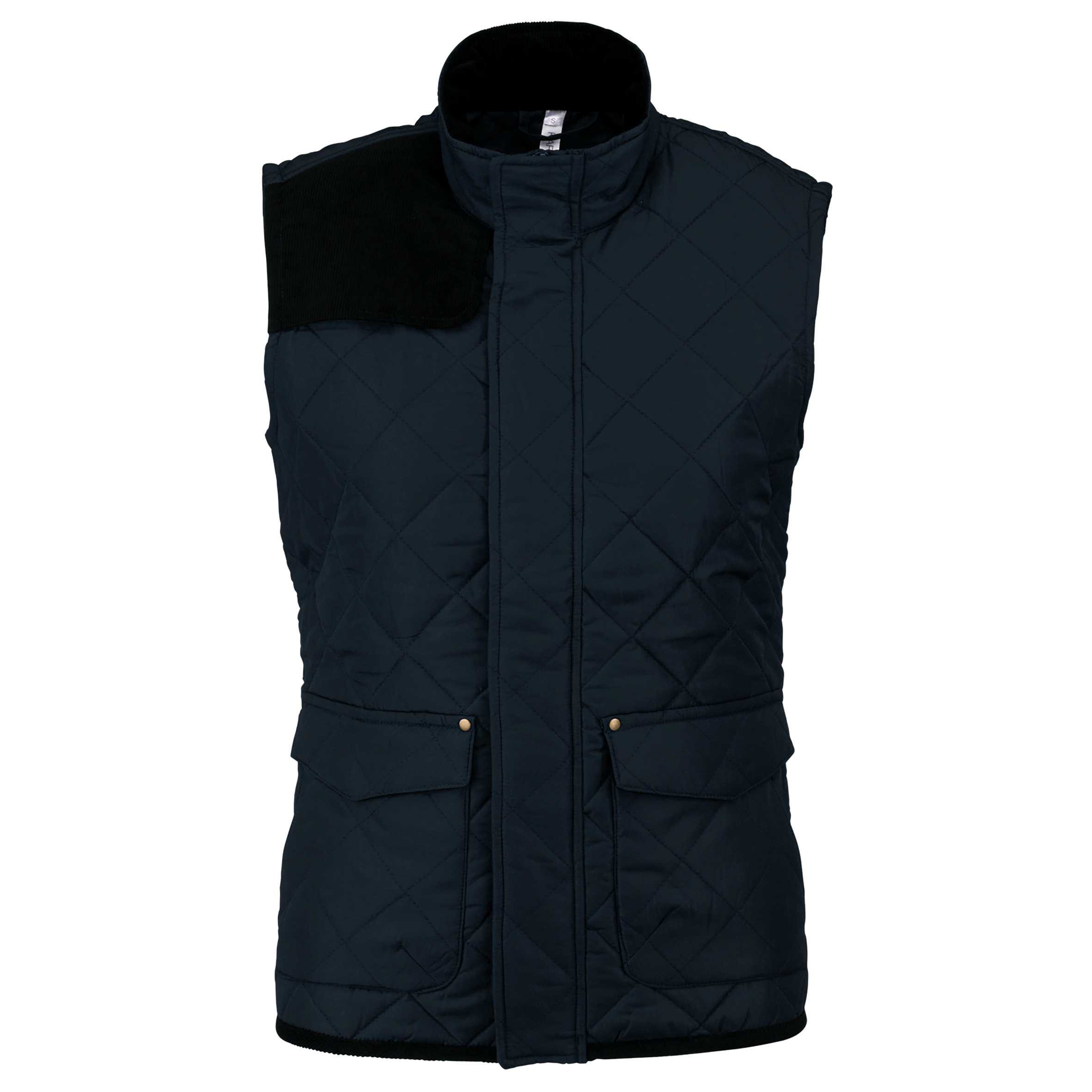 Chaleco acolchado rombos mujer Navy / Black