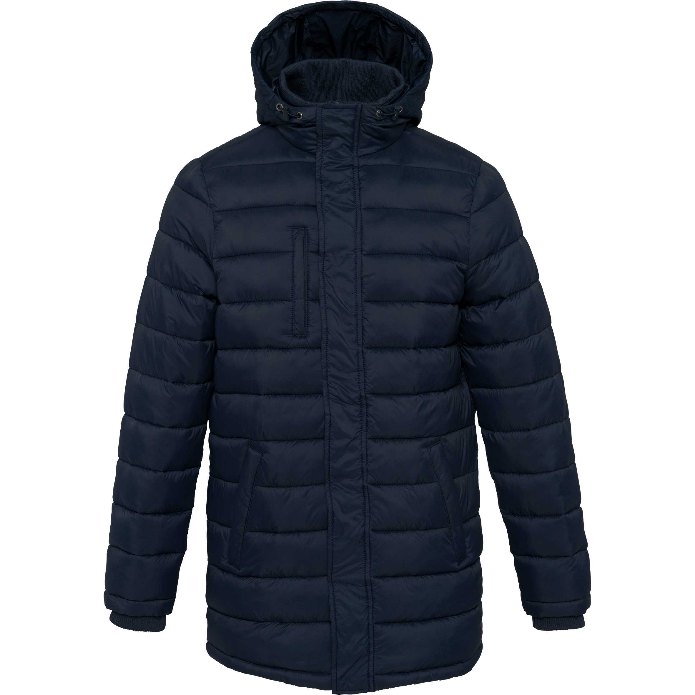 Parka ligera acolchada con capucha para hombre Navy