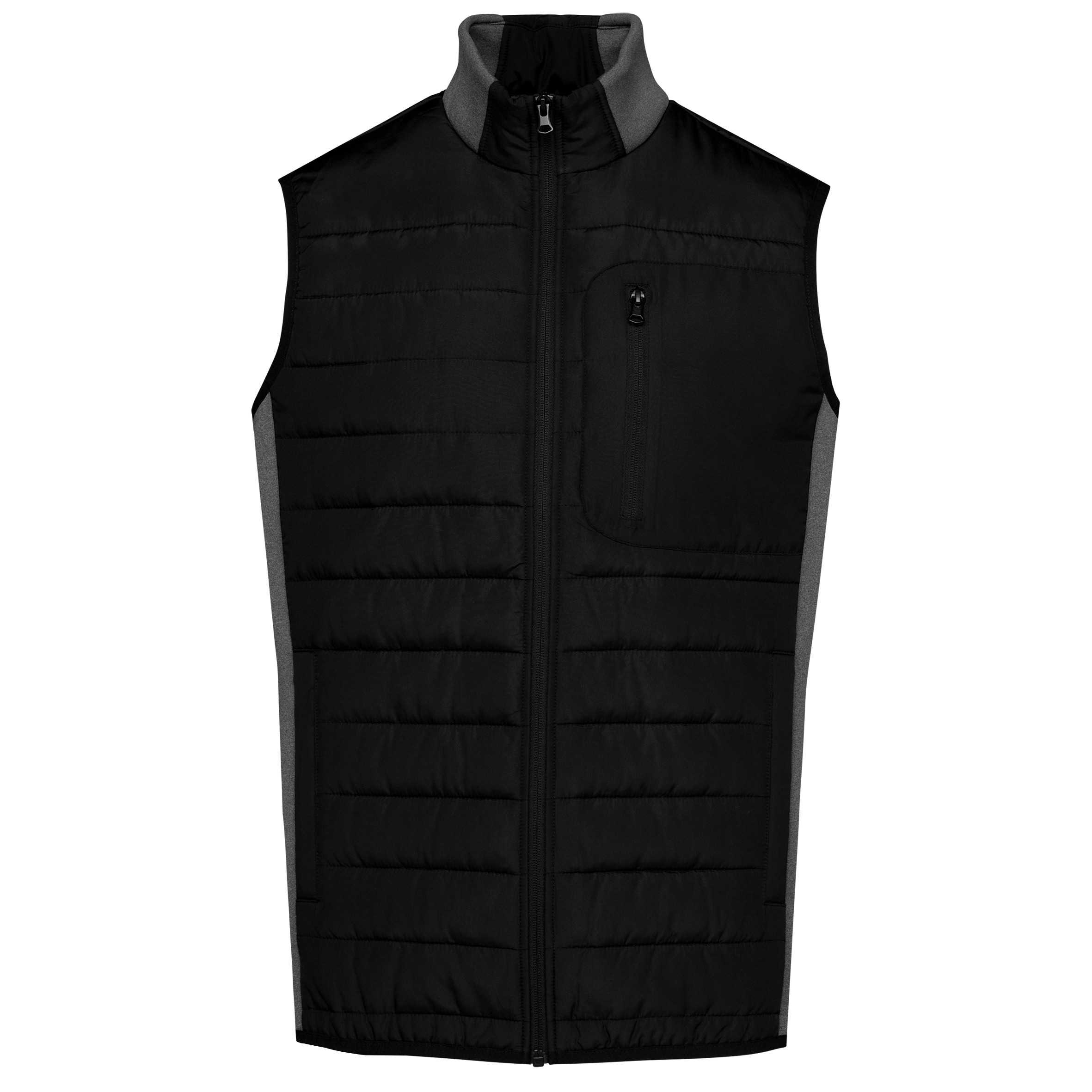 Chaleco bimaterial hombre Black / Dark Grey Heather
