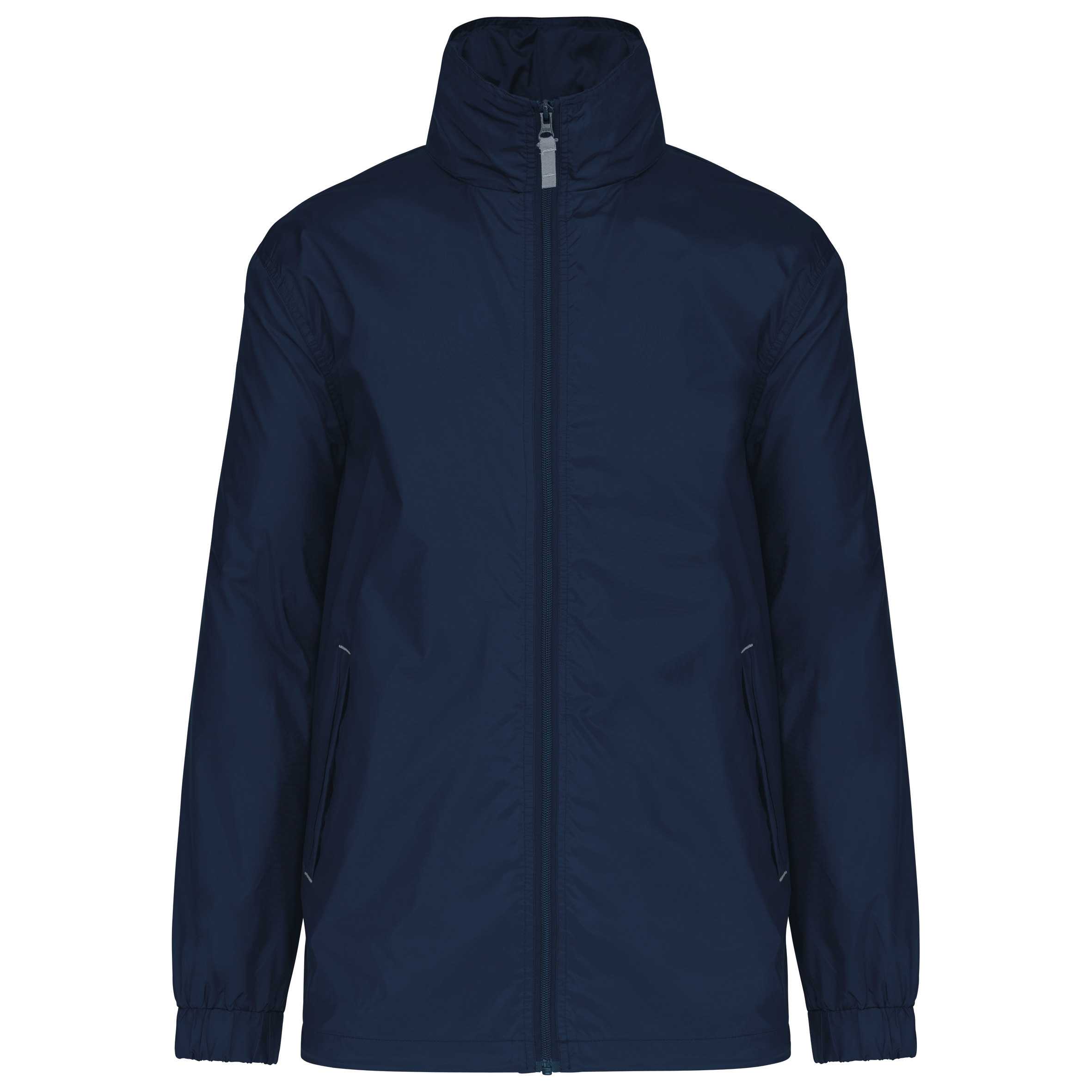 Cortavientos con forro hombre Navy