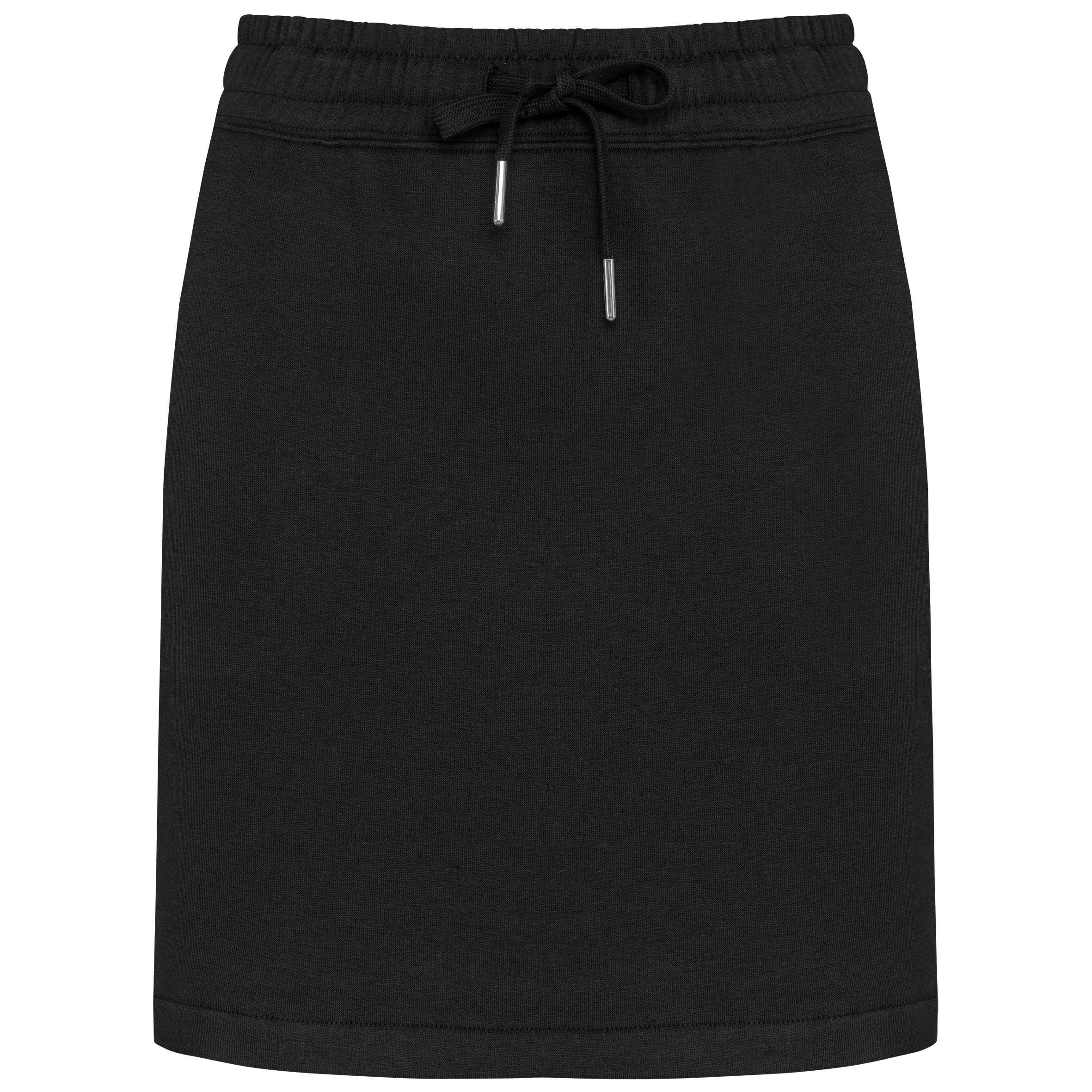 Falda de felpa ecorresponsable mujer Black