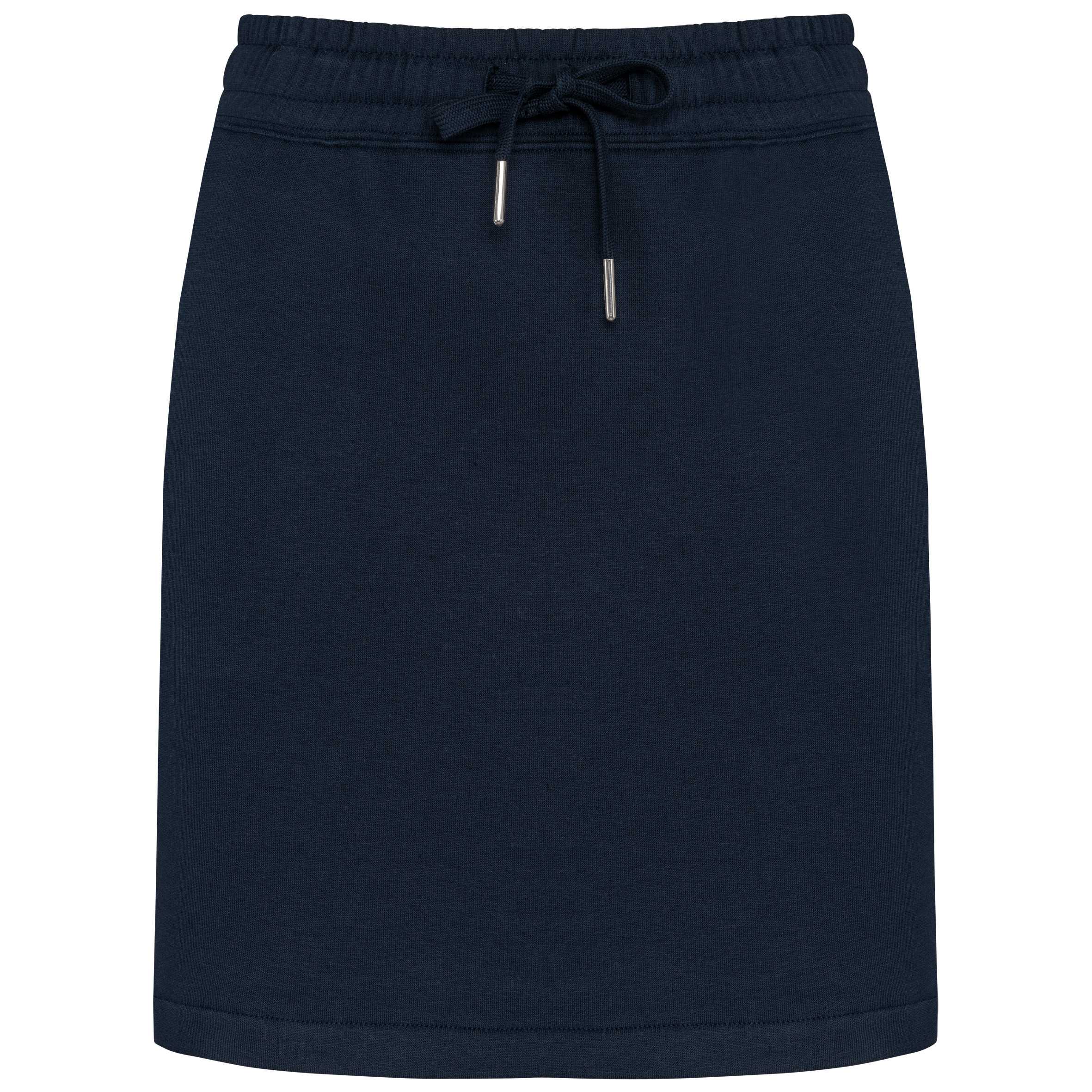 Falda de felpa ecorresponsable mujer Navy