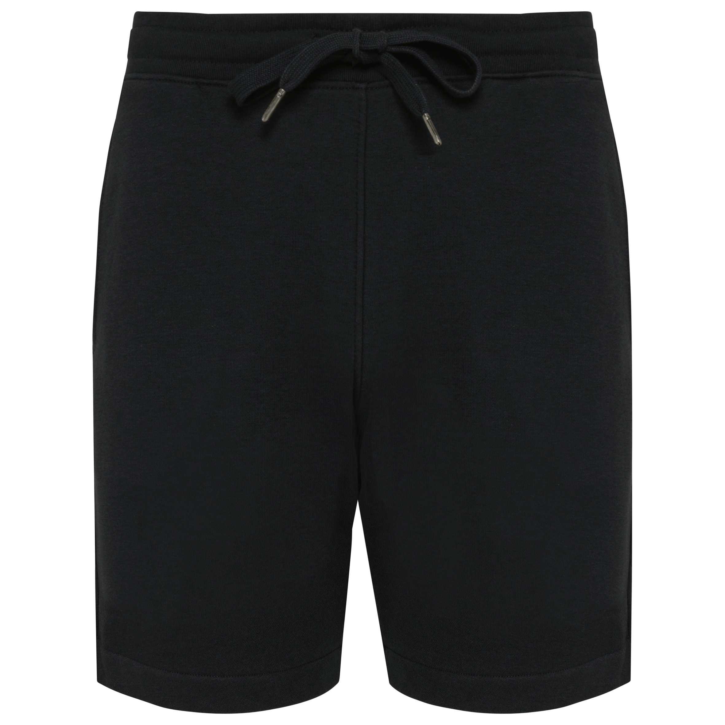 Bermuda felpa no perchada eco-responsable hombre Black