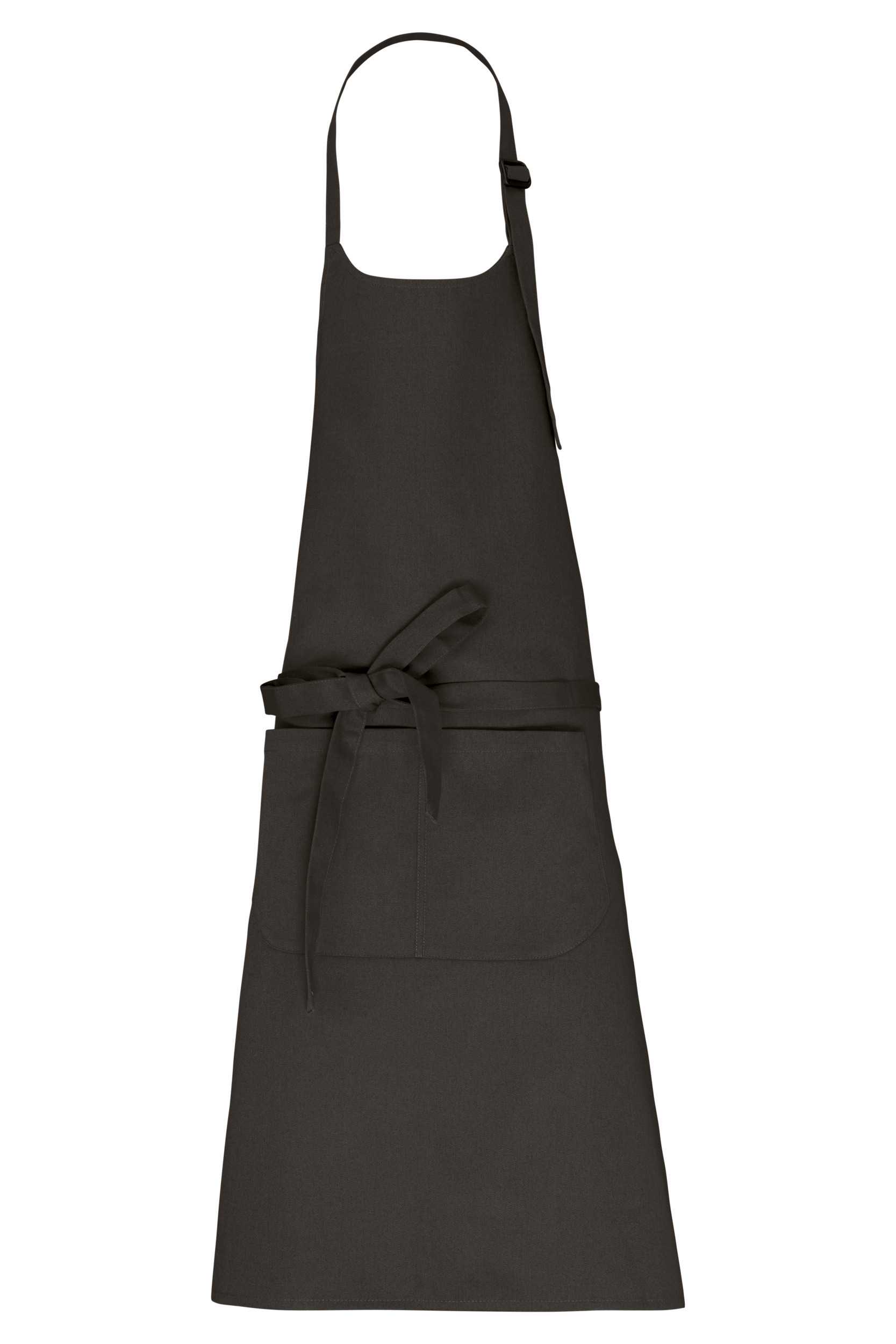 Delantal con bolsillo algodón orgánico Dark Grey
