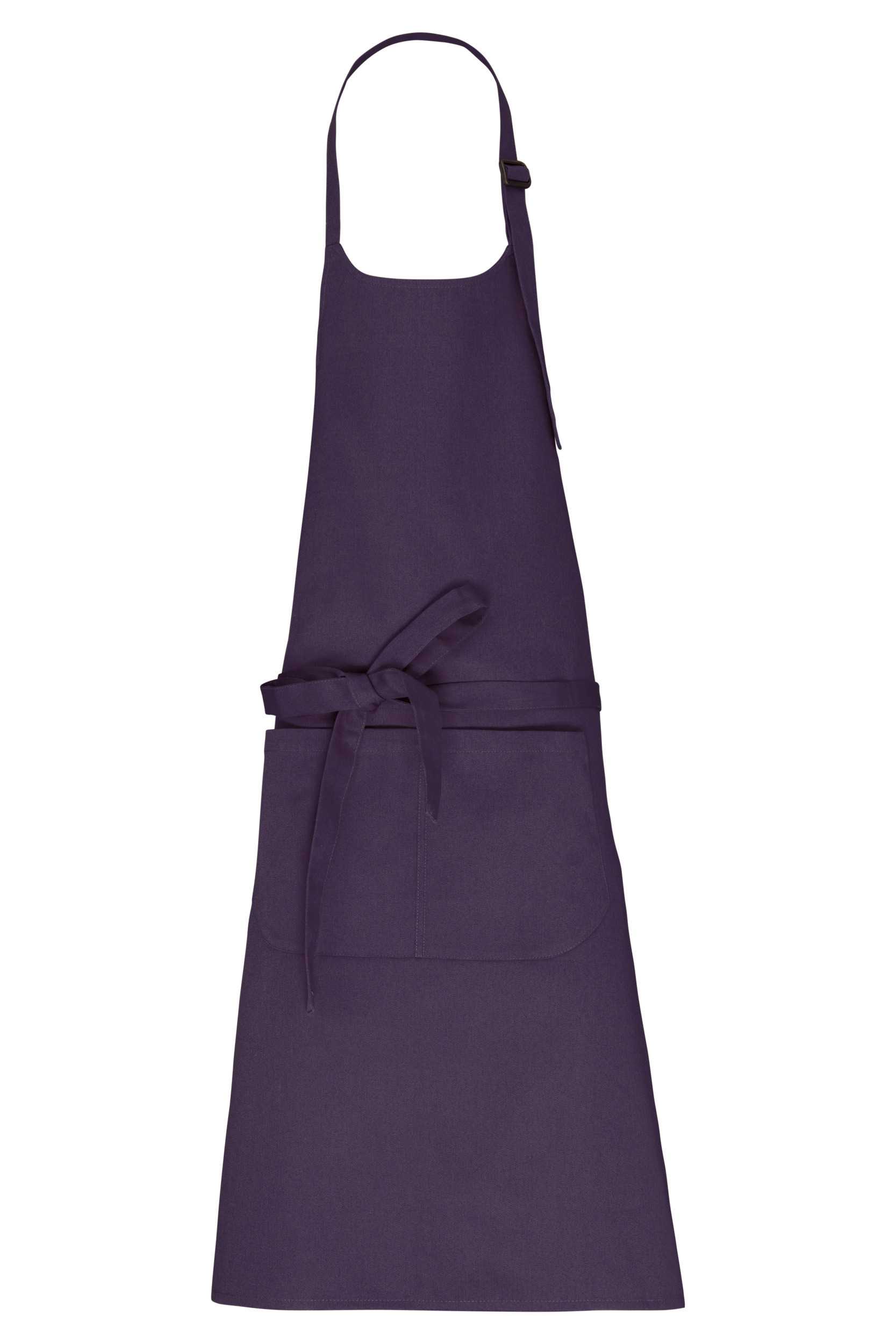 Delantal con bolsillo algodón orgánico Deep Plum