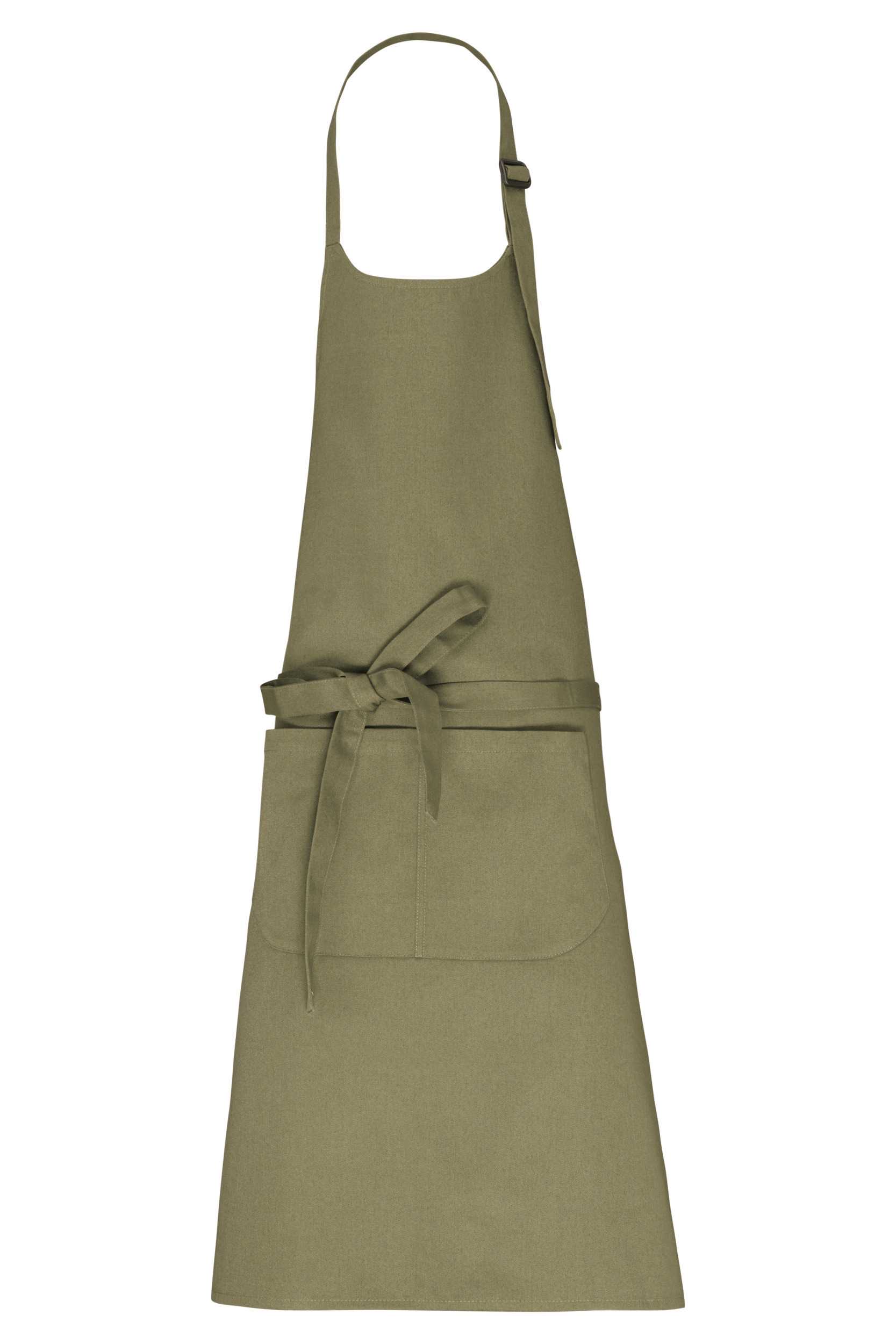 Delantal con bolsillo algodón orgánico Light Olive Green