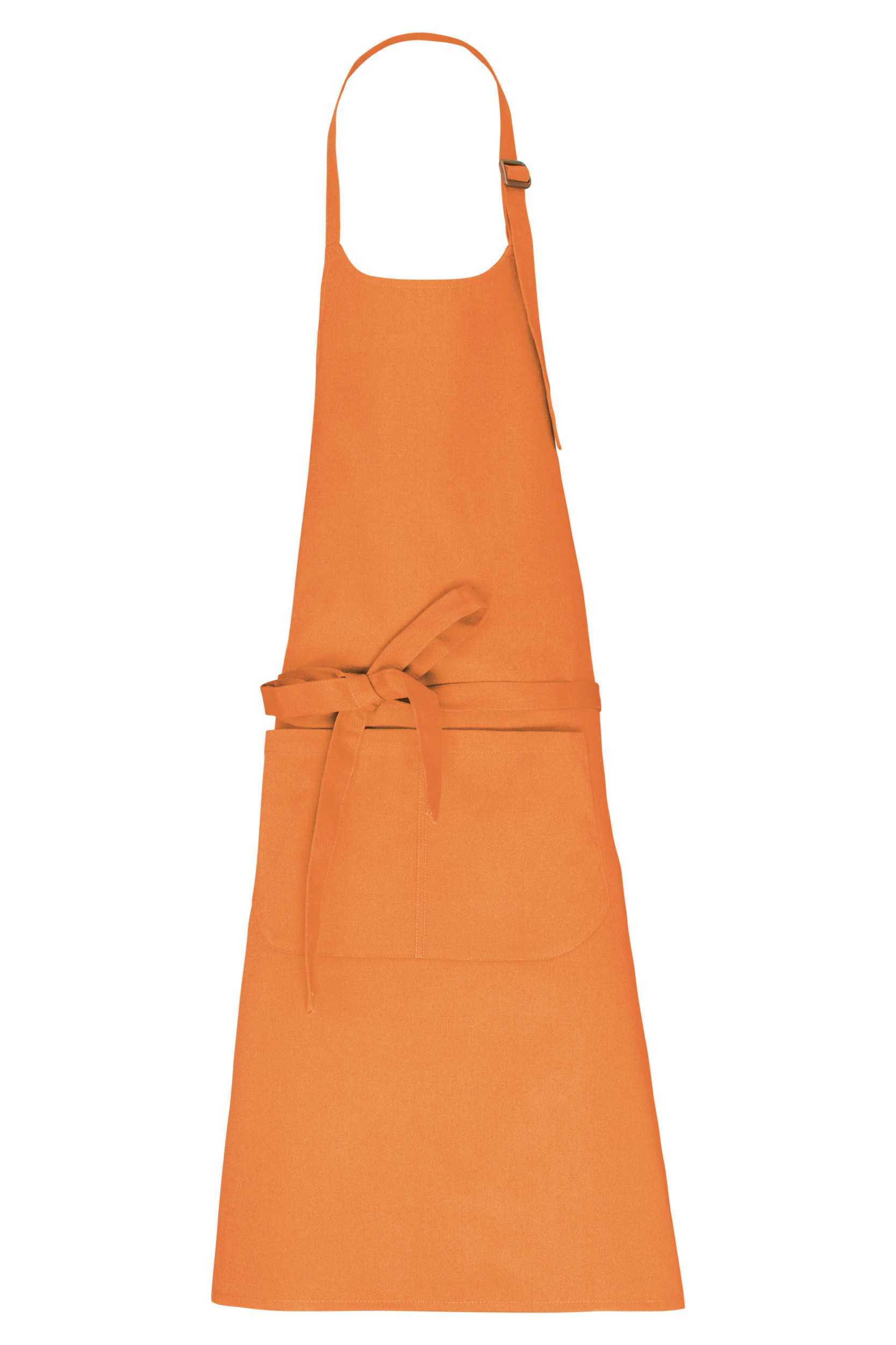 Delantal con bolsillo algodón orgánico Light Orange