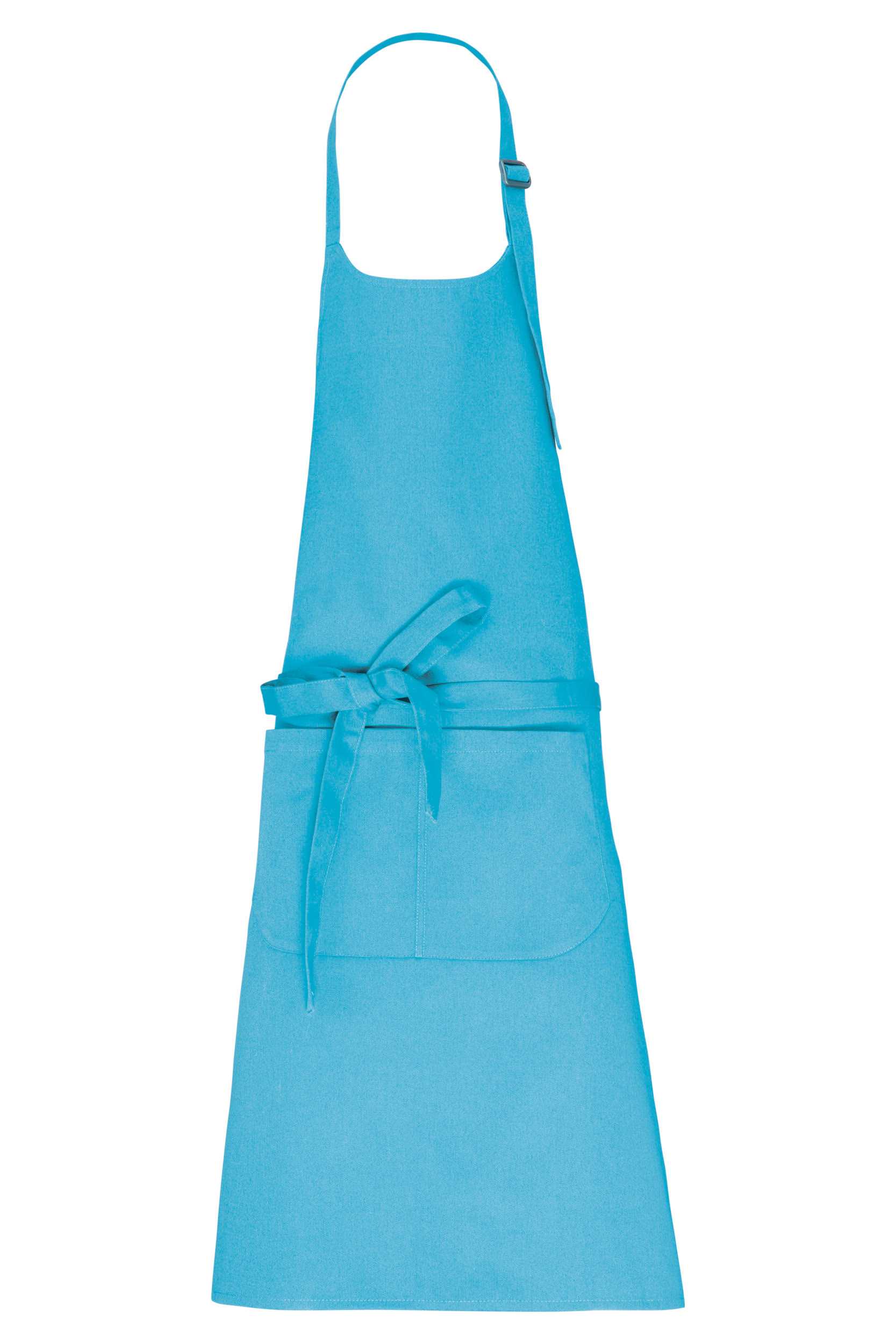 Delantal con bolsillo algodón orgánico Sea Turquoise