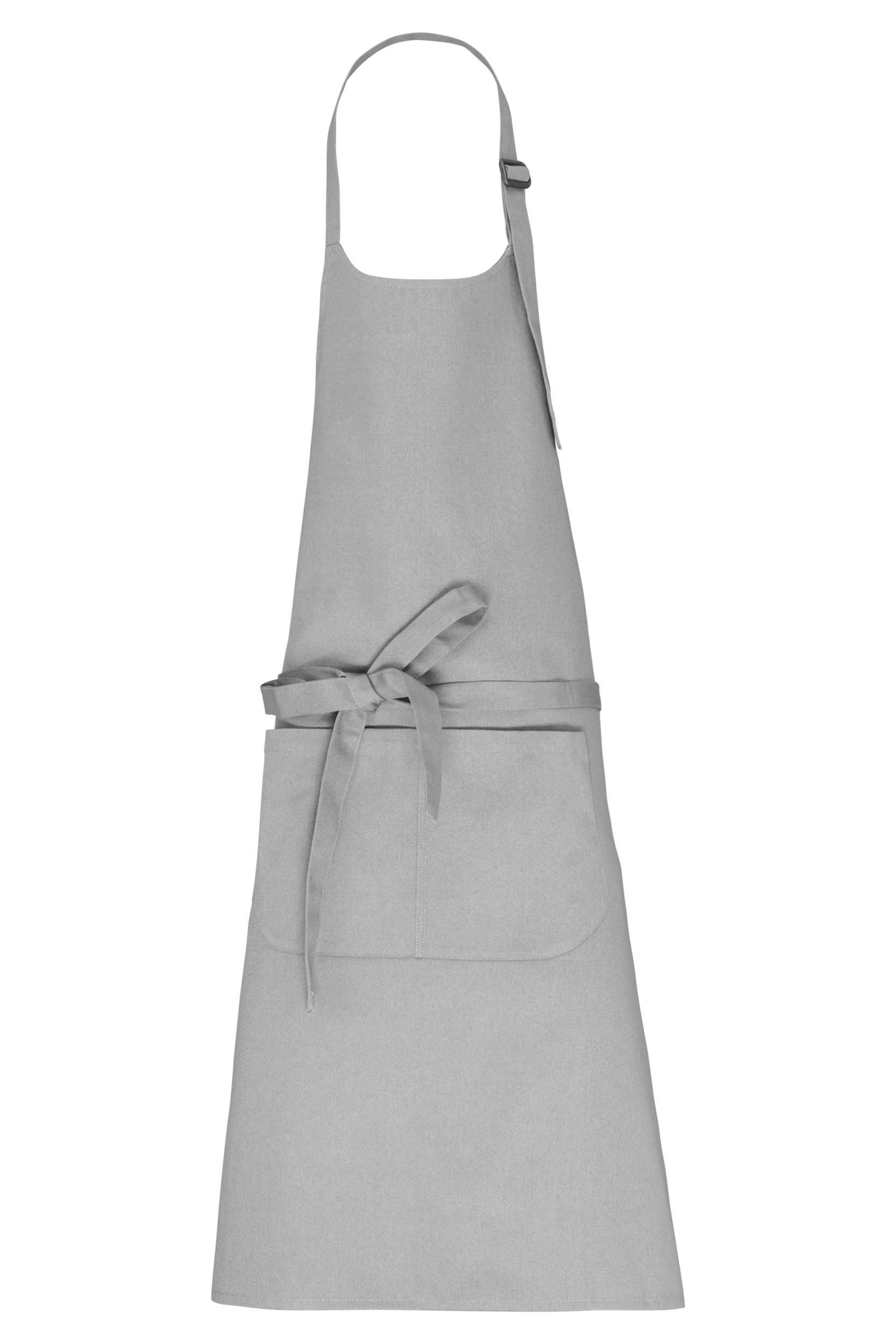 Delantal con bolsillo algodón orgánico Snow Grey
