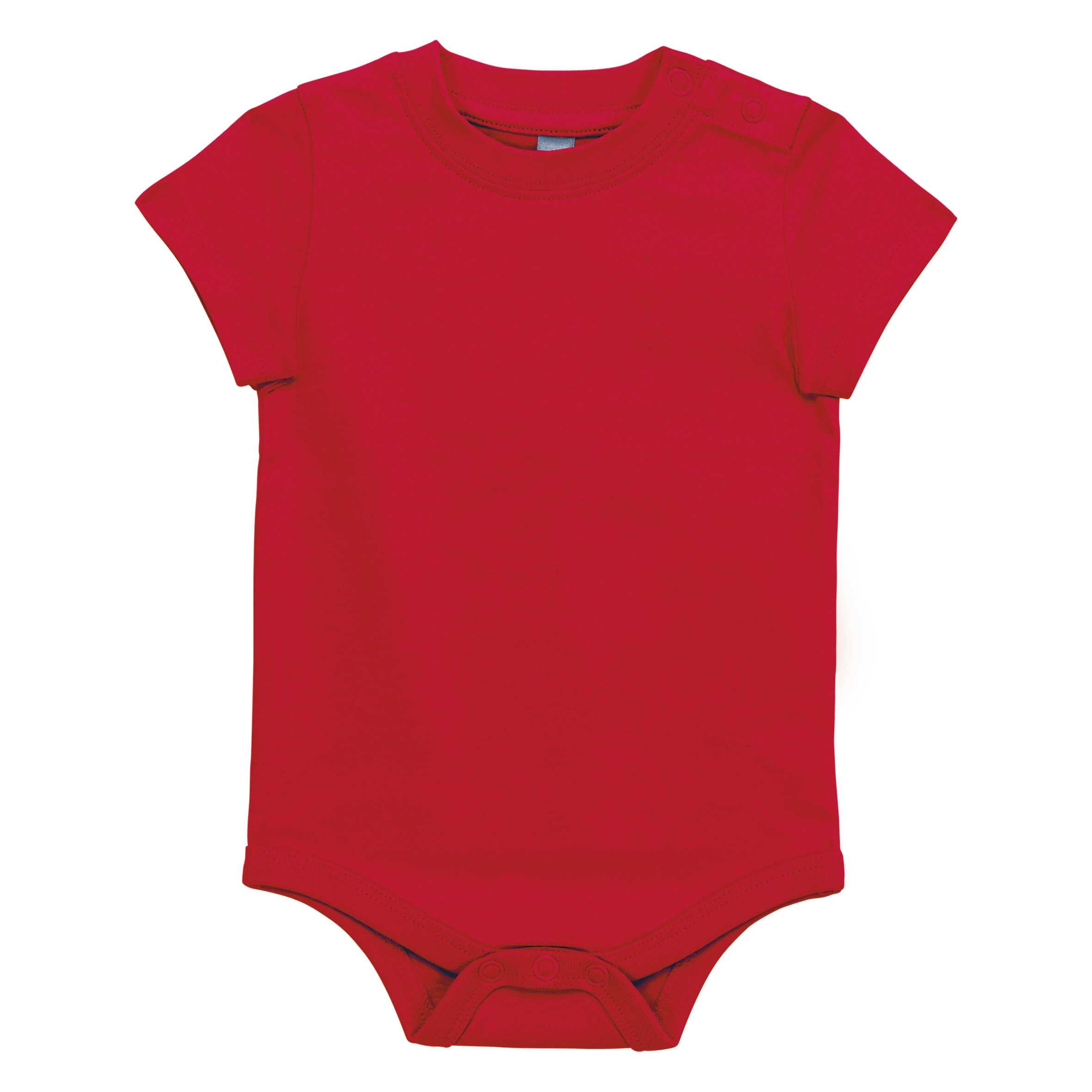Body manga corta bebé Red