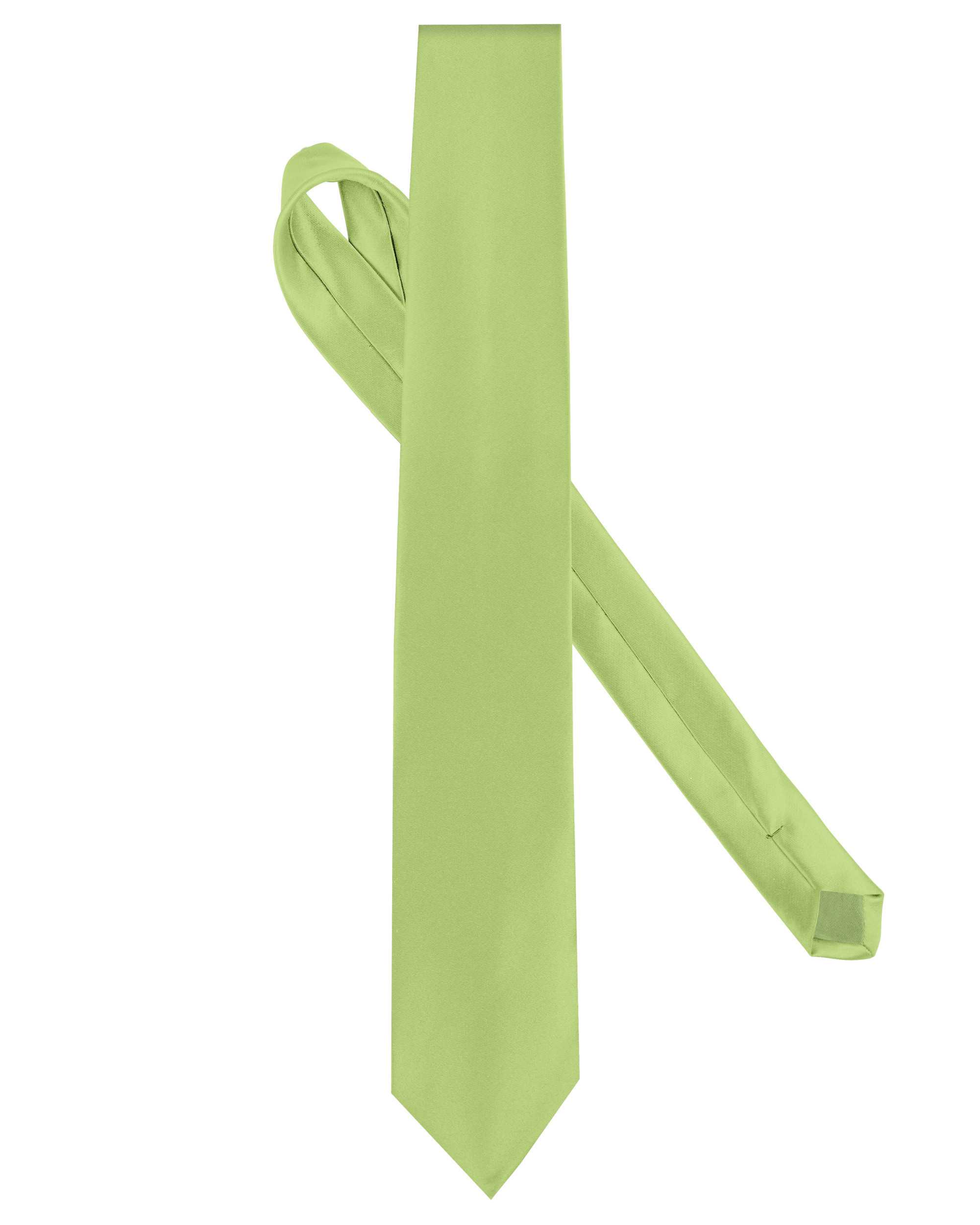 Corbata satinada Lime