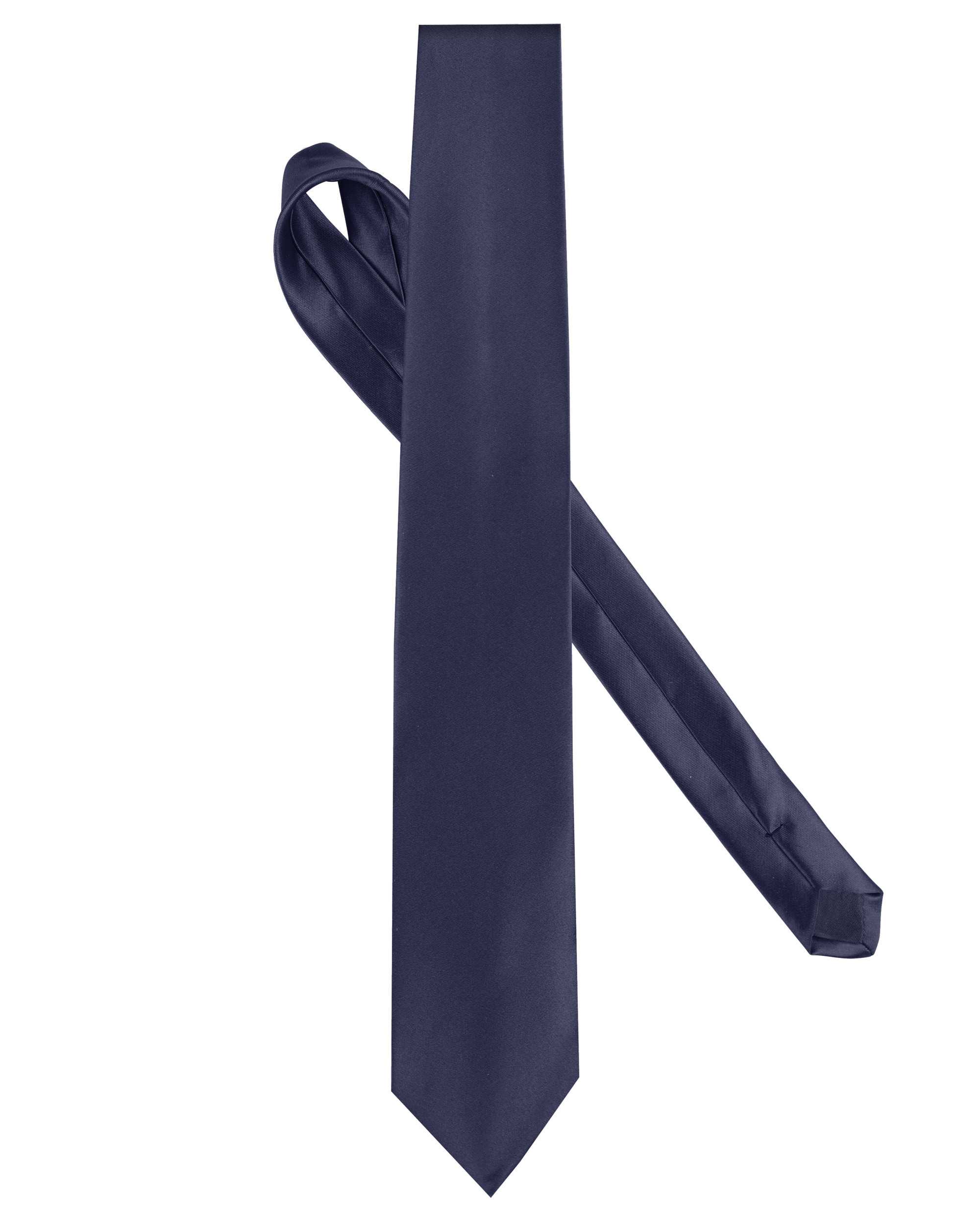 Corbata satinada Navy