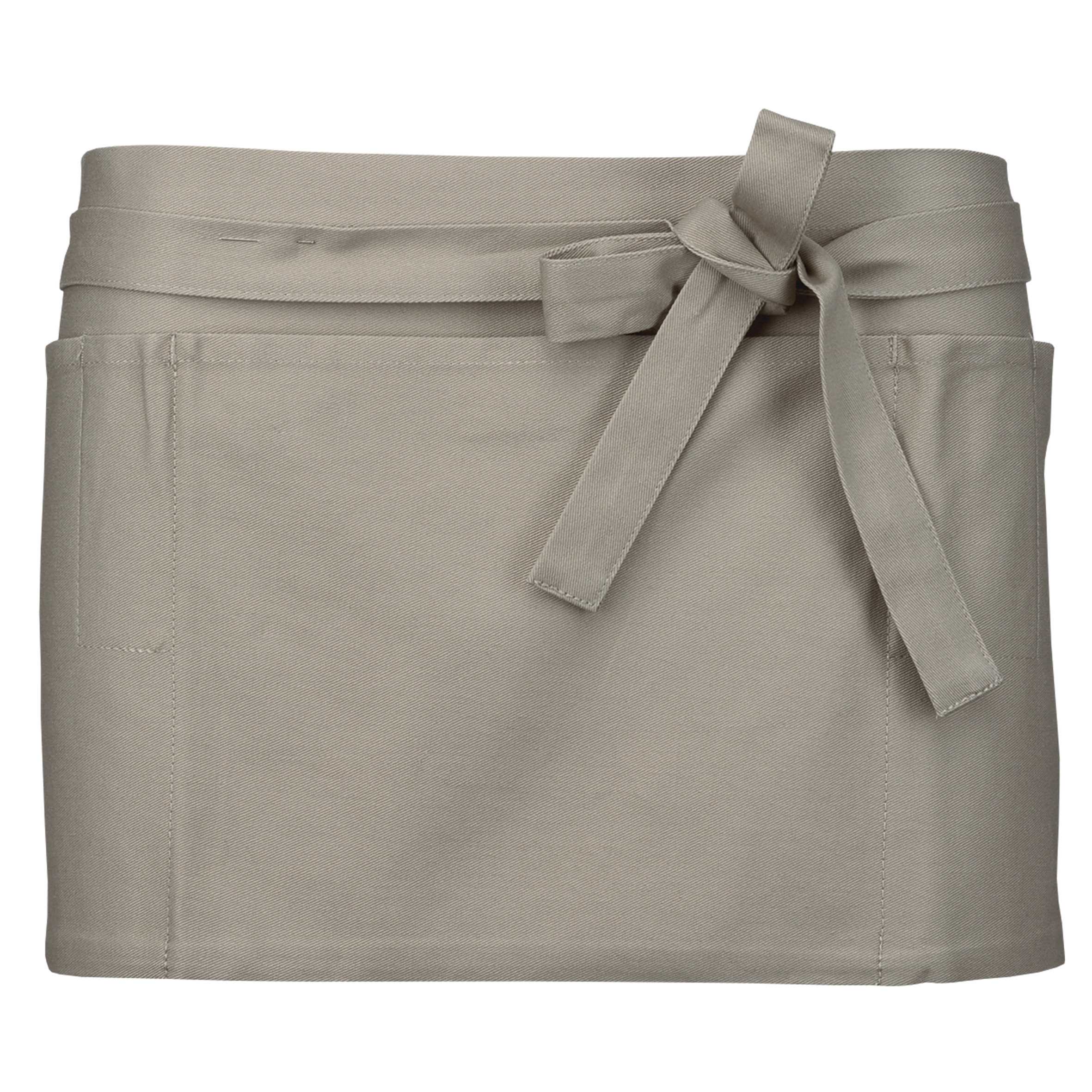 Delantal corto algodón Beige