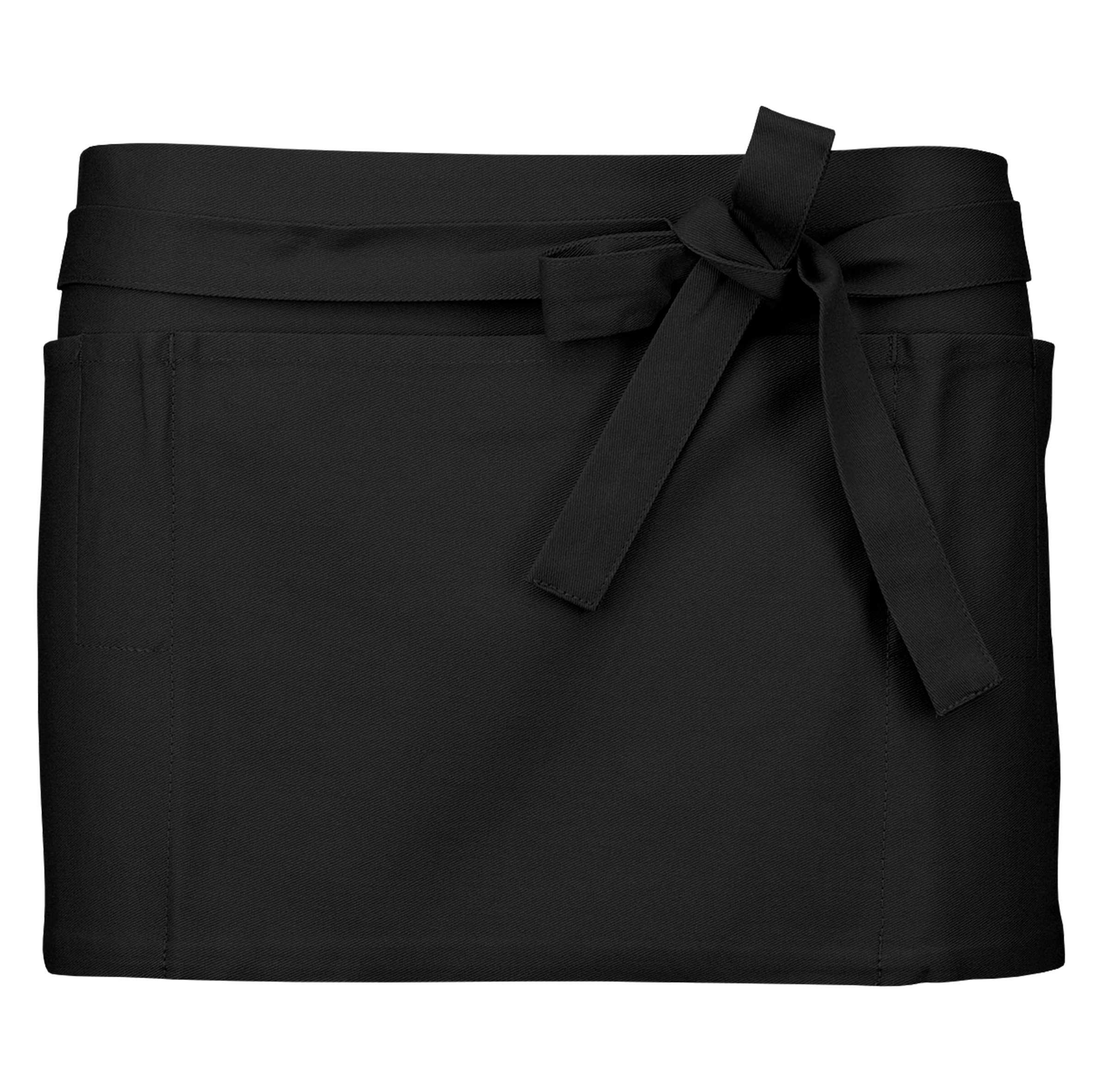 Delantal corto algodón Black